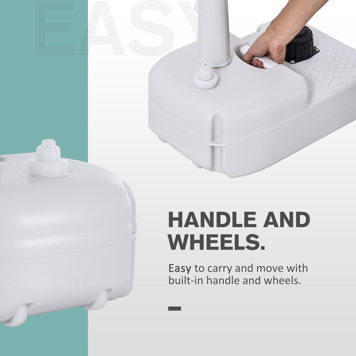 Camping Sink, 17L Portable Hand Wash Station with Towel Holder