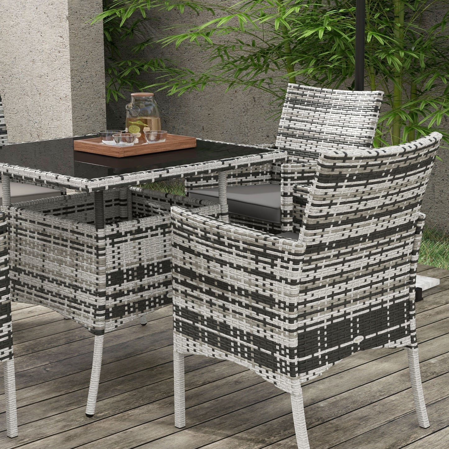 Five-Pieces Rattan Dining Set