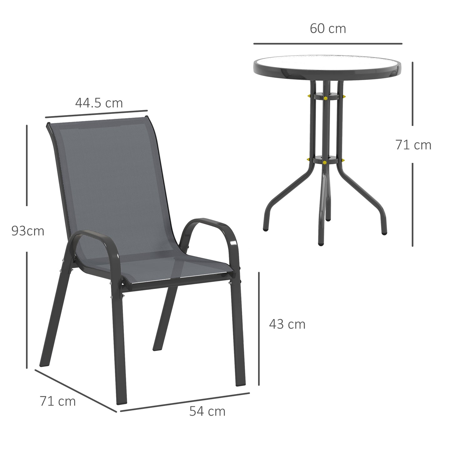 Three-Piece Outdoor Garden Set