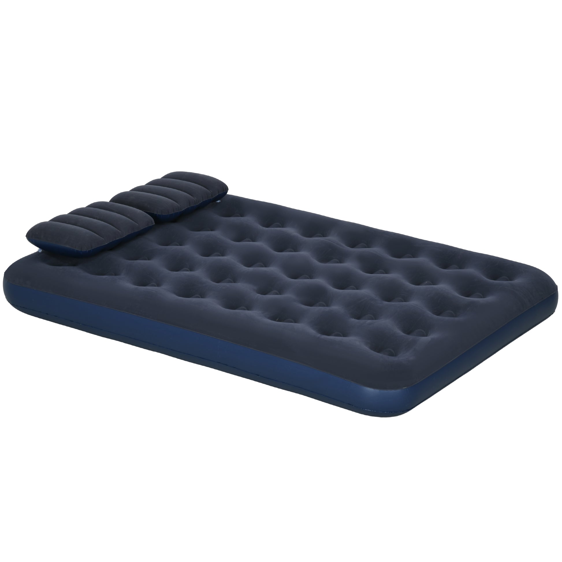 Inflatable King Size Air Bed, with Built-In Hand Pump