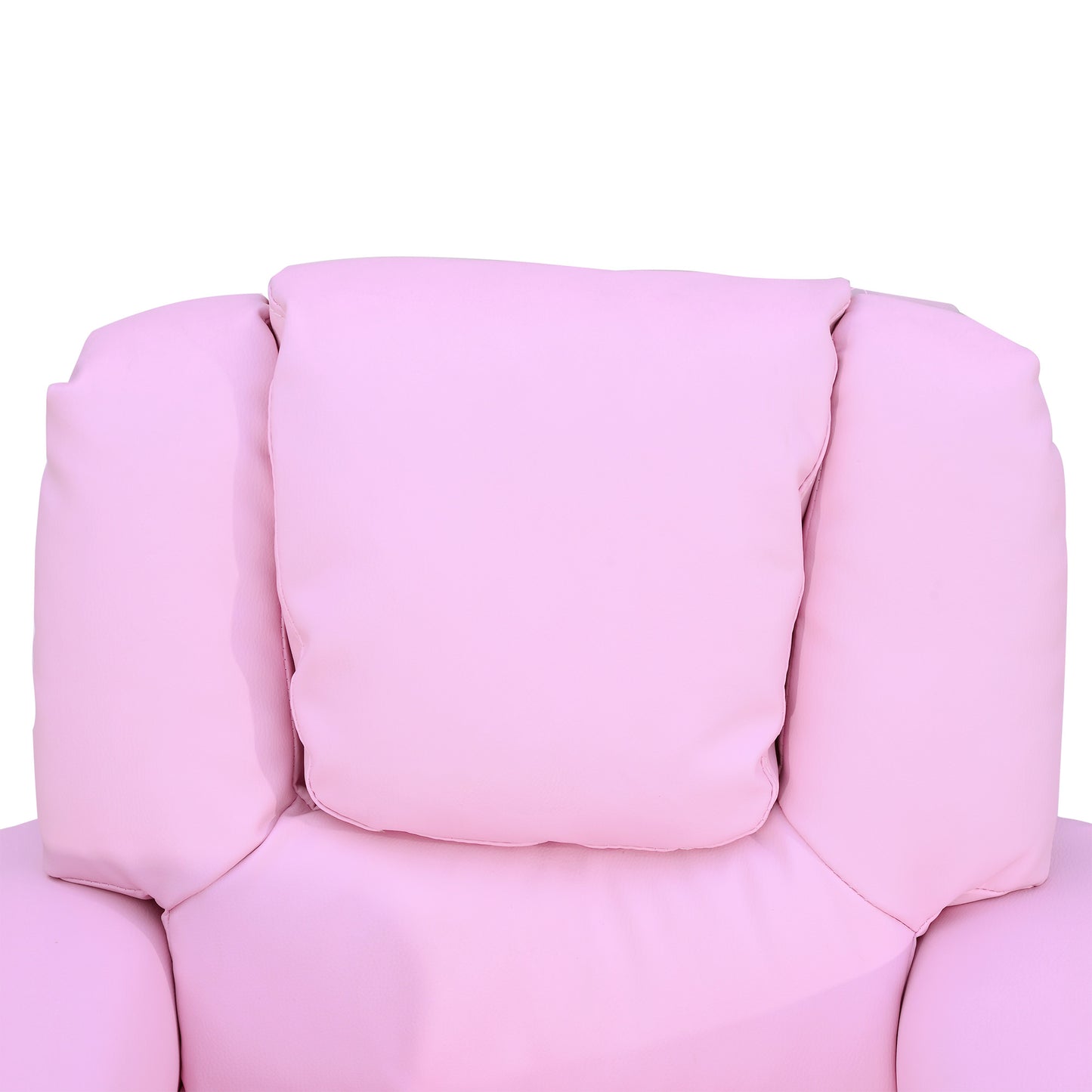 Kids Recliner Chair, PU Leather with Adjustable Backrest, Footrest