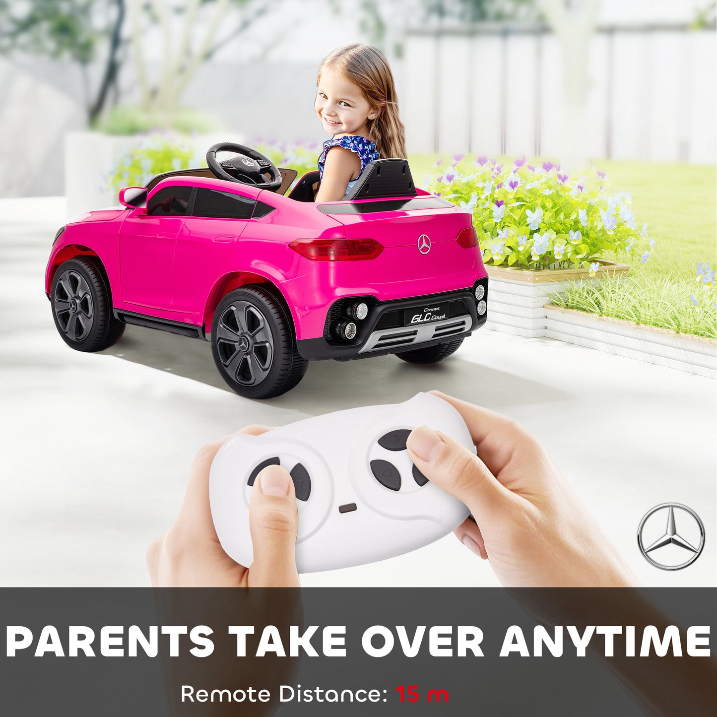 Mercedes-Benz GLC Licensed Kids Ride on Car with Remote Control