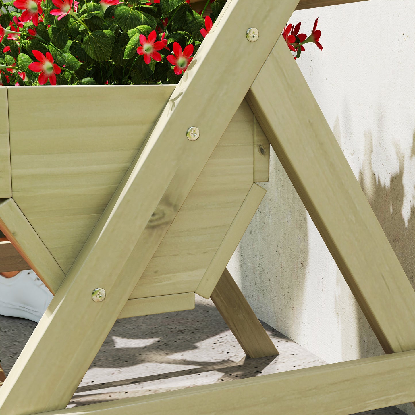 3 Tier Raised Garden Bed Wooden Elevated Planter Box Kit