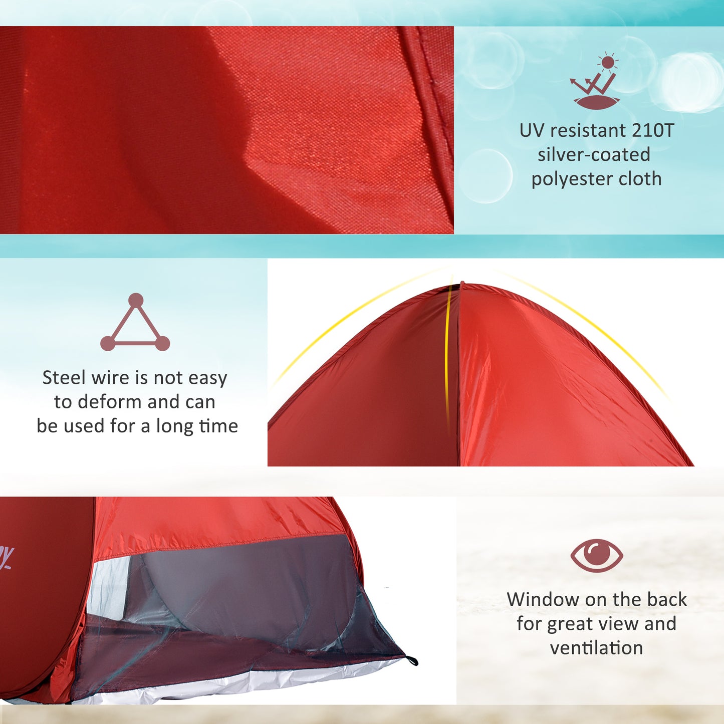 Pop-up Portable Beach Tent