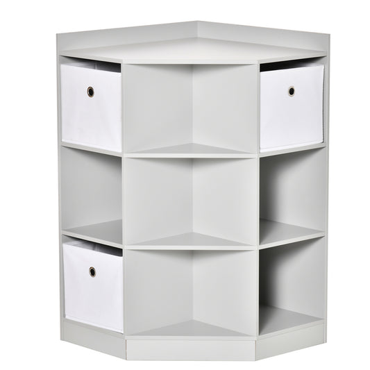 Kids Bookcase, 3 Tier Toy Organiser Storage Unit BookShelf