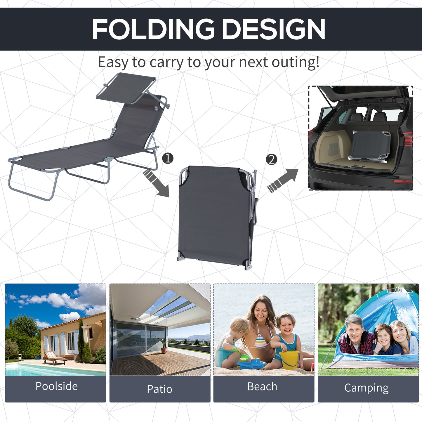 Outdoor Foldable Sun Lounger (1)