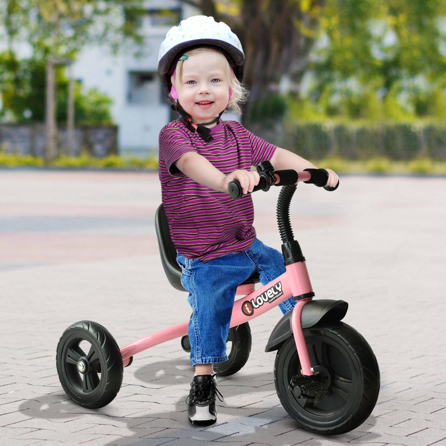 Baby Trike, Toddler Tricycle with Adjustable Seat