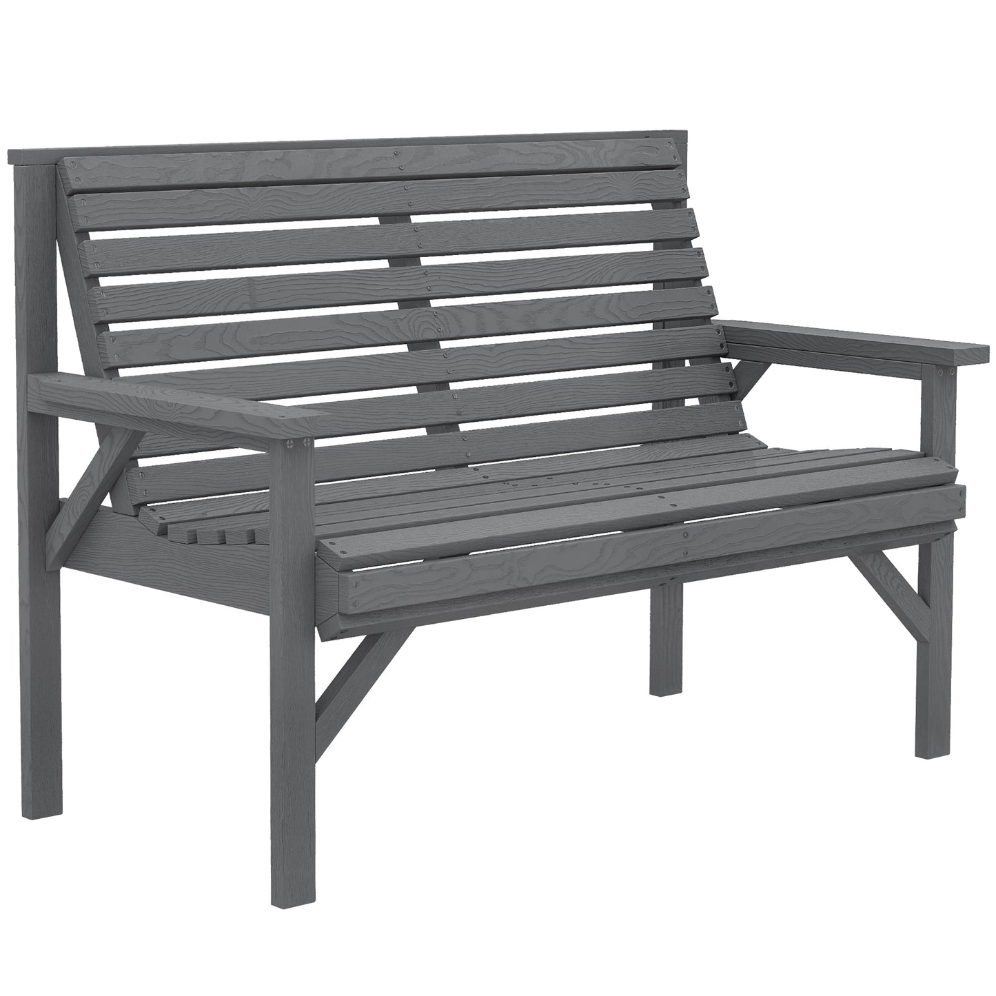 2 Seater Wooden Garden Bench