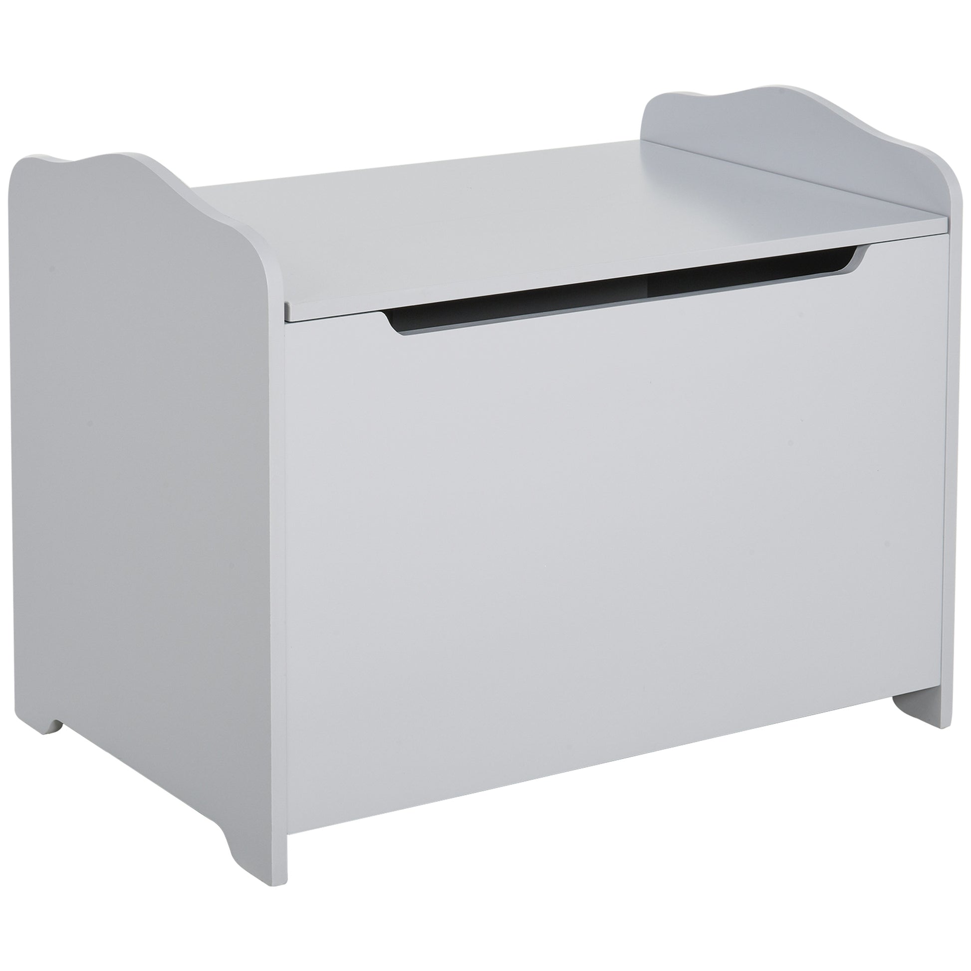 Wooden Kids Toy Box Children Storage Organizer Chest Safety Hinge