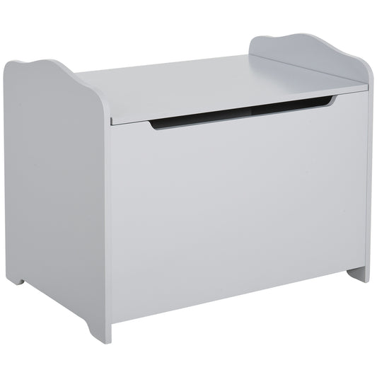 Wooden Kids Toy Box Children Storage Organizer Chest Safety Hinge