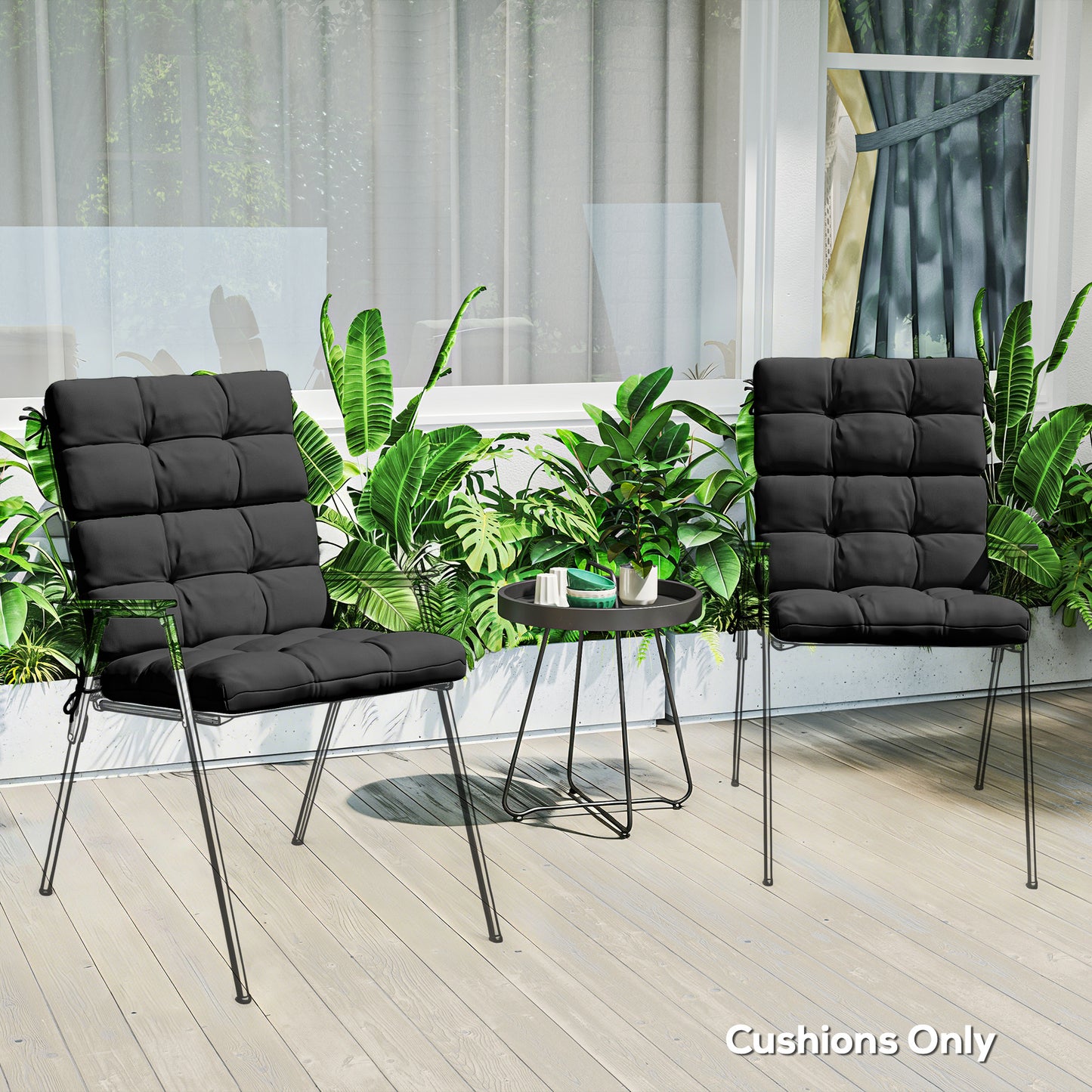 2-Piece Seat Cushion Replacement with Backrest (4)