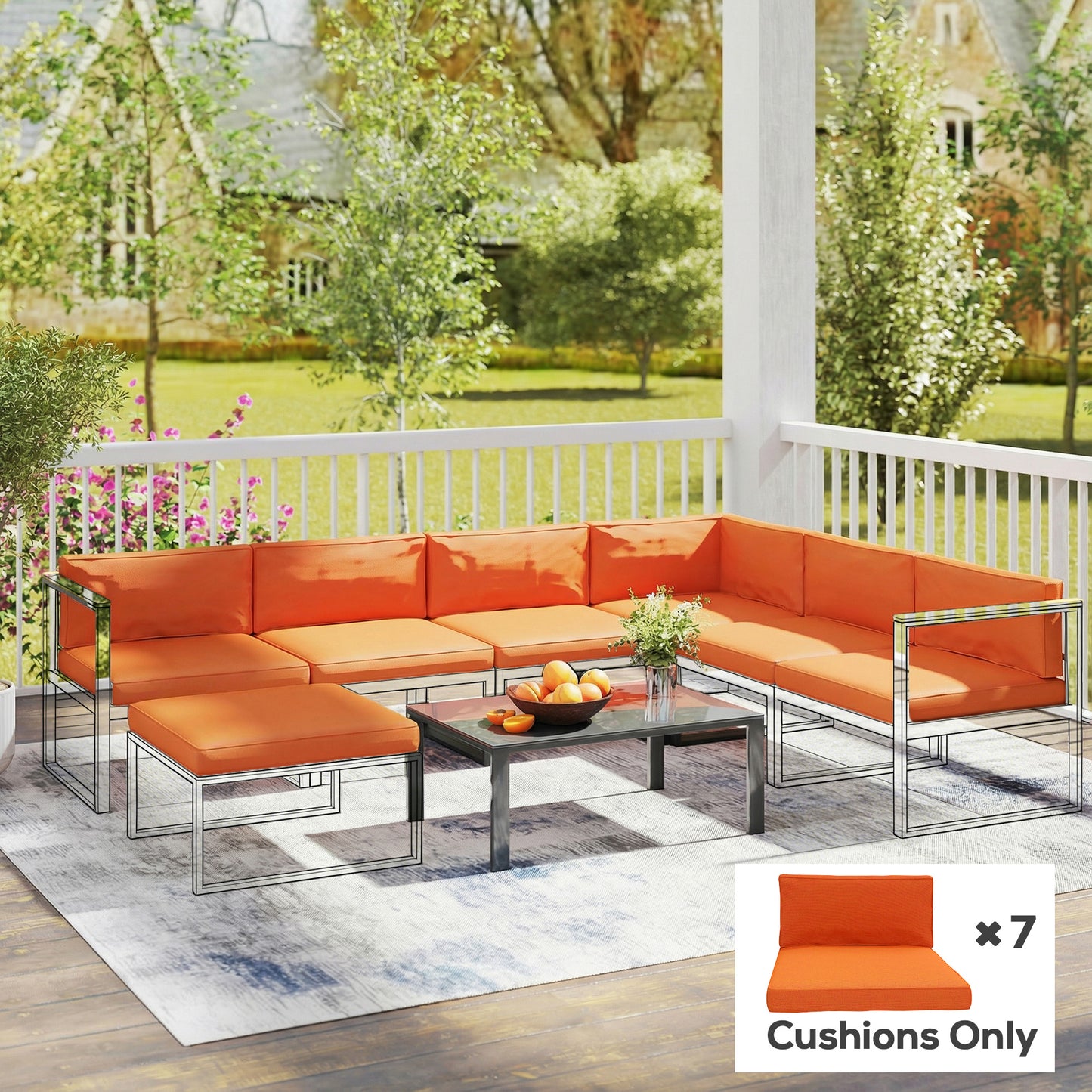 14-piece Dining Set Cushions