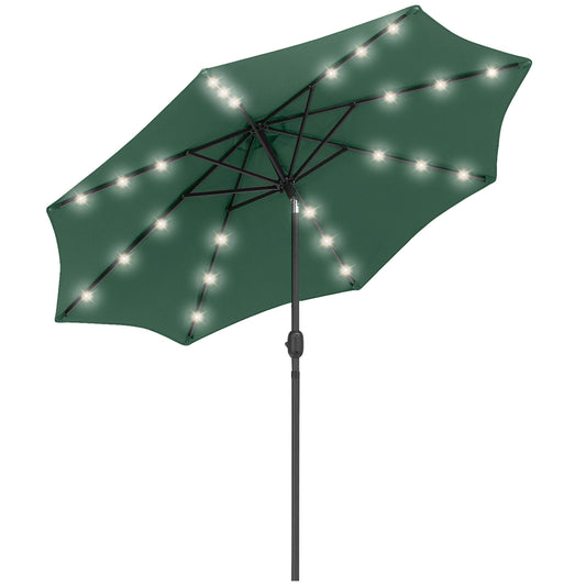 2.7m Patio Garden Umbrella Outdoor Parasol with Tilt Crank (2)