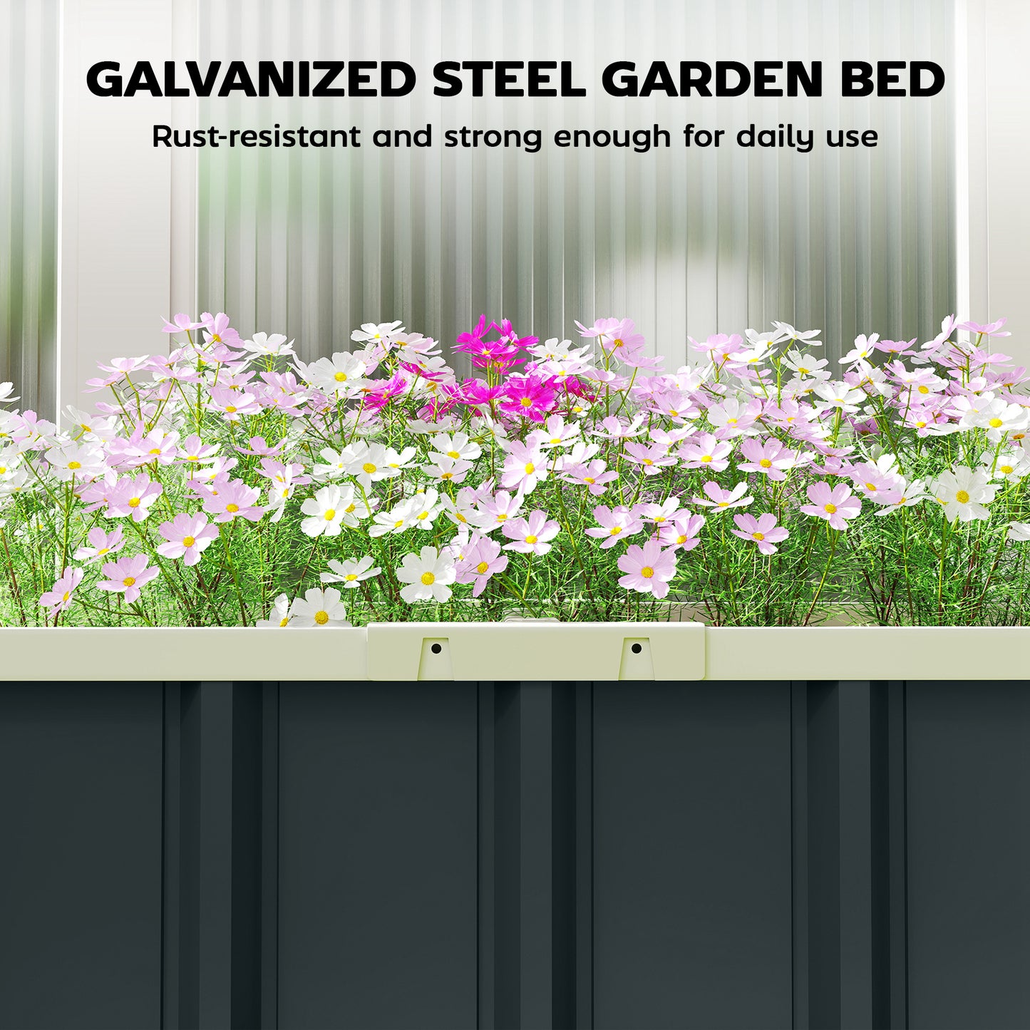 Galvanised Raised Garden Bed (1)