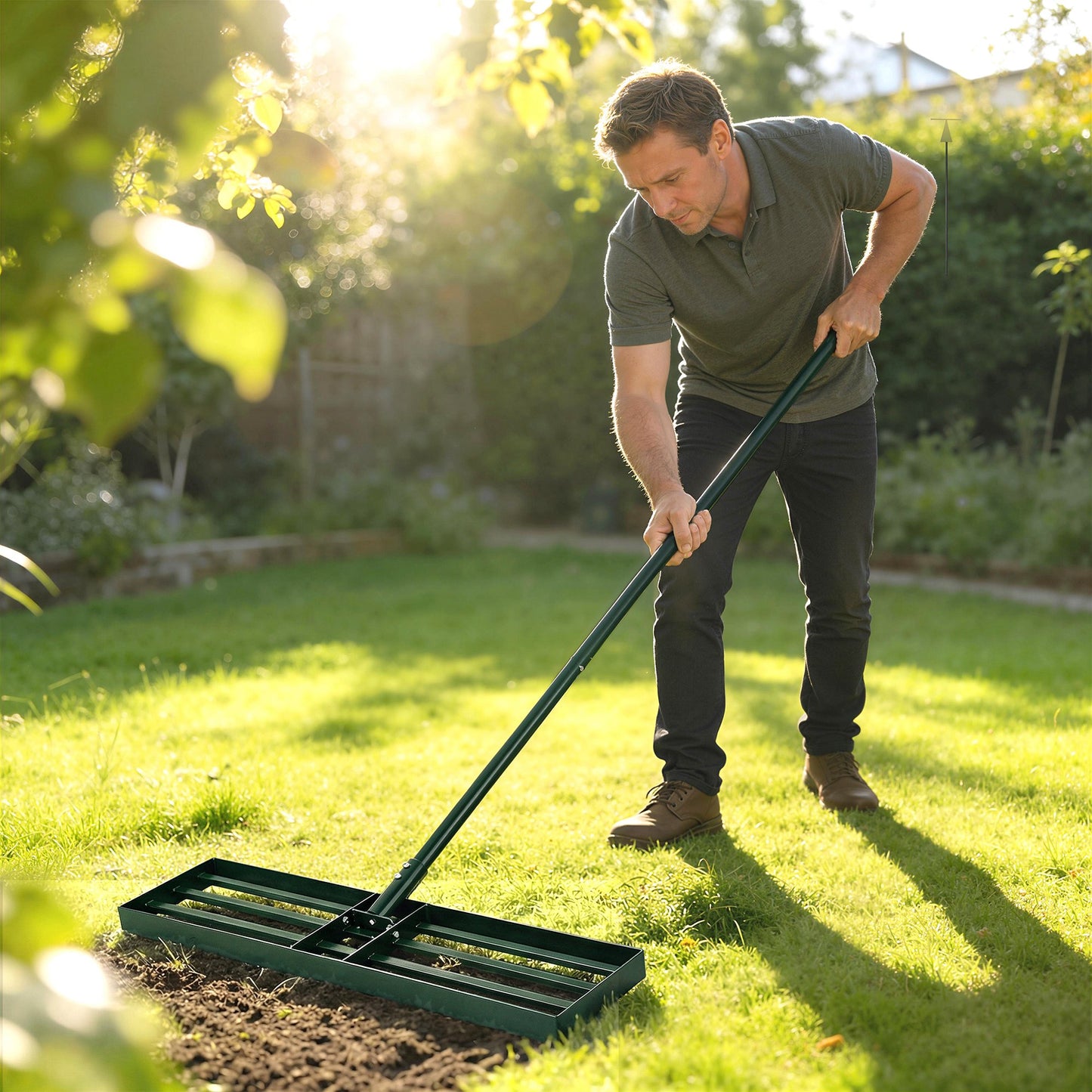 Lawn Levelling Rake, 76 x 26 cm Lawn Leveller Lute