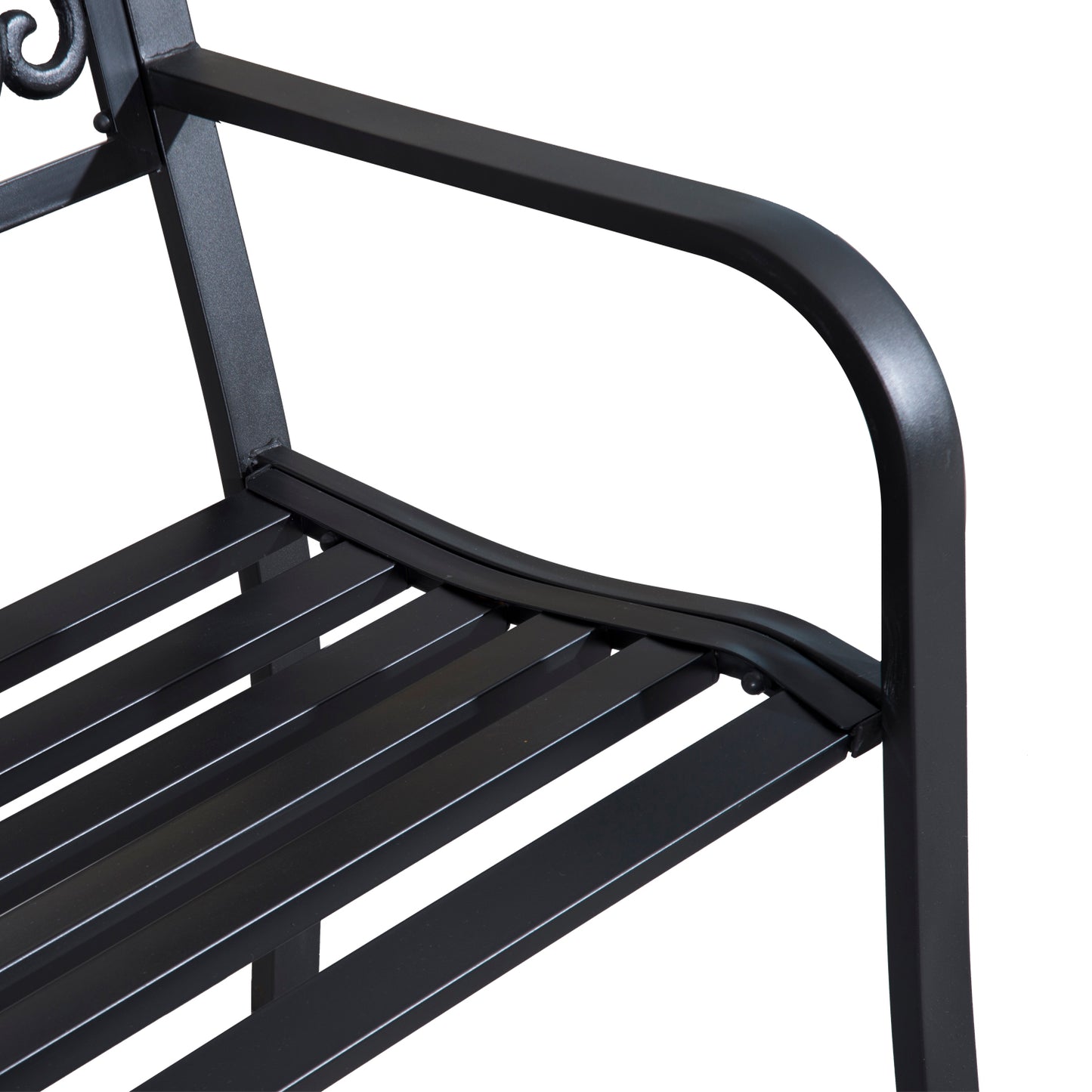 2-Seater Garden Bench, Steel