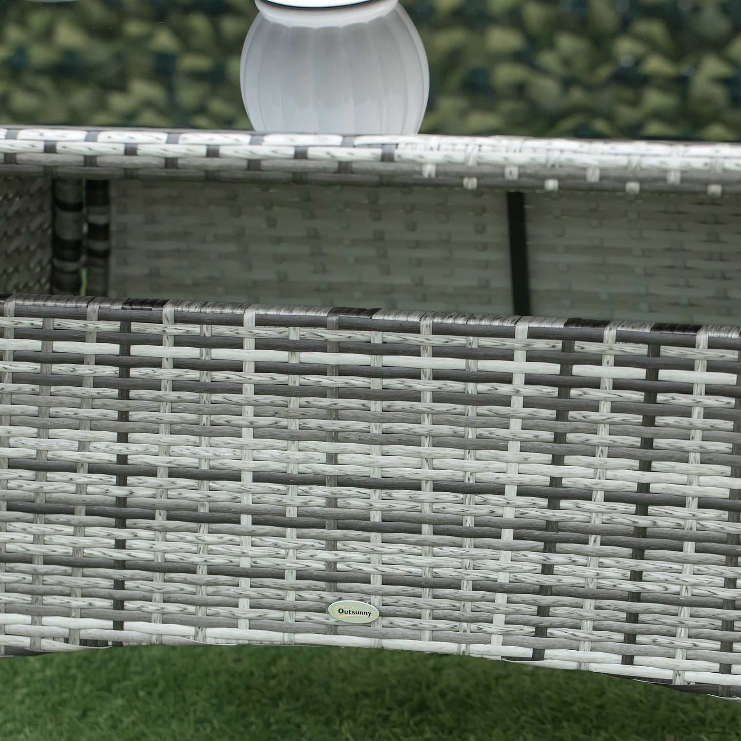 7-Piece Rattan Garden Furniture Set with Cushions