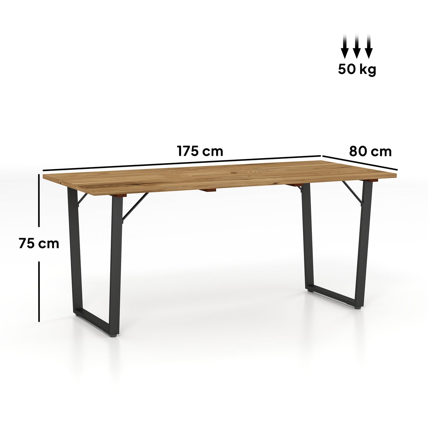 6 Seater Wooden Garden Dining Table