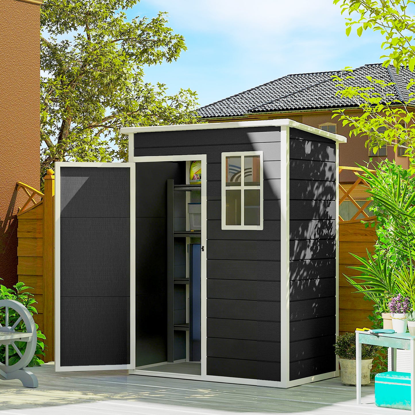 5' x 3' Garden Shed with Floor
