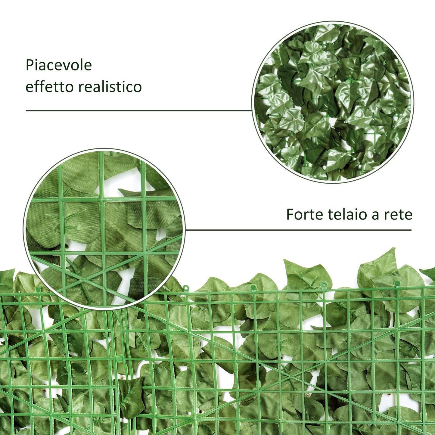 2-Piece Artificial Leaf Hedge Screen Privacy Fence Panel (1)