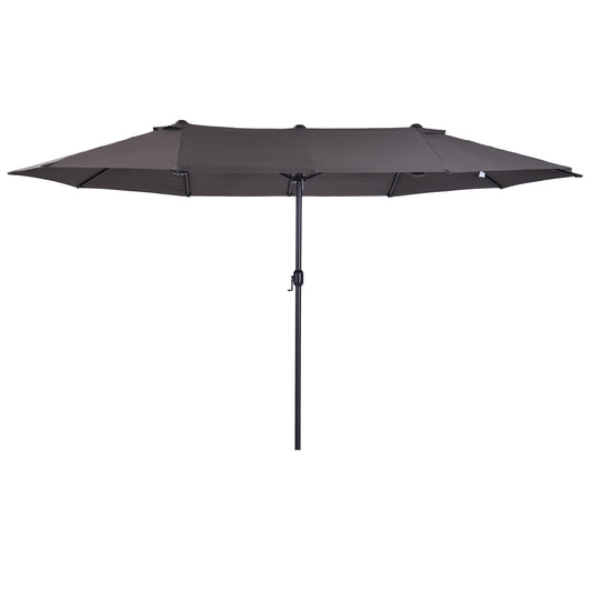 4.6m Garden Parasol Double-Sided Sun Umbrella Patio Market Shelter