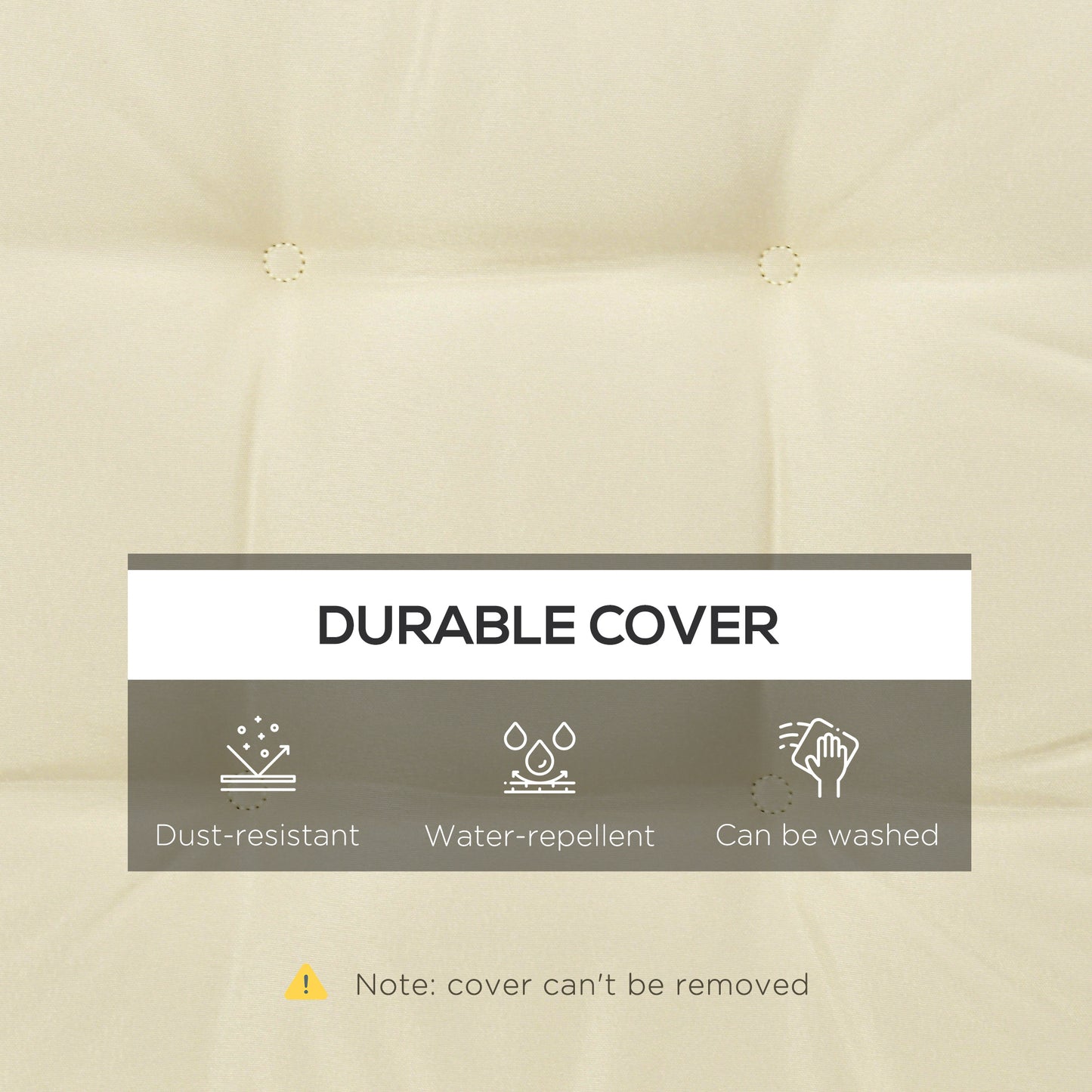 Garden Seat Cushion with Ties