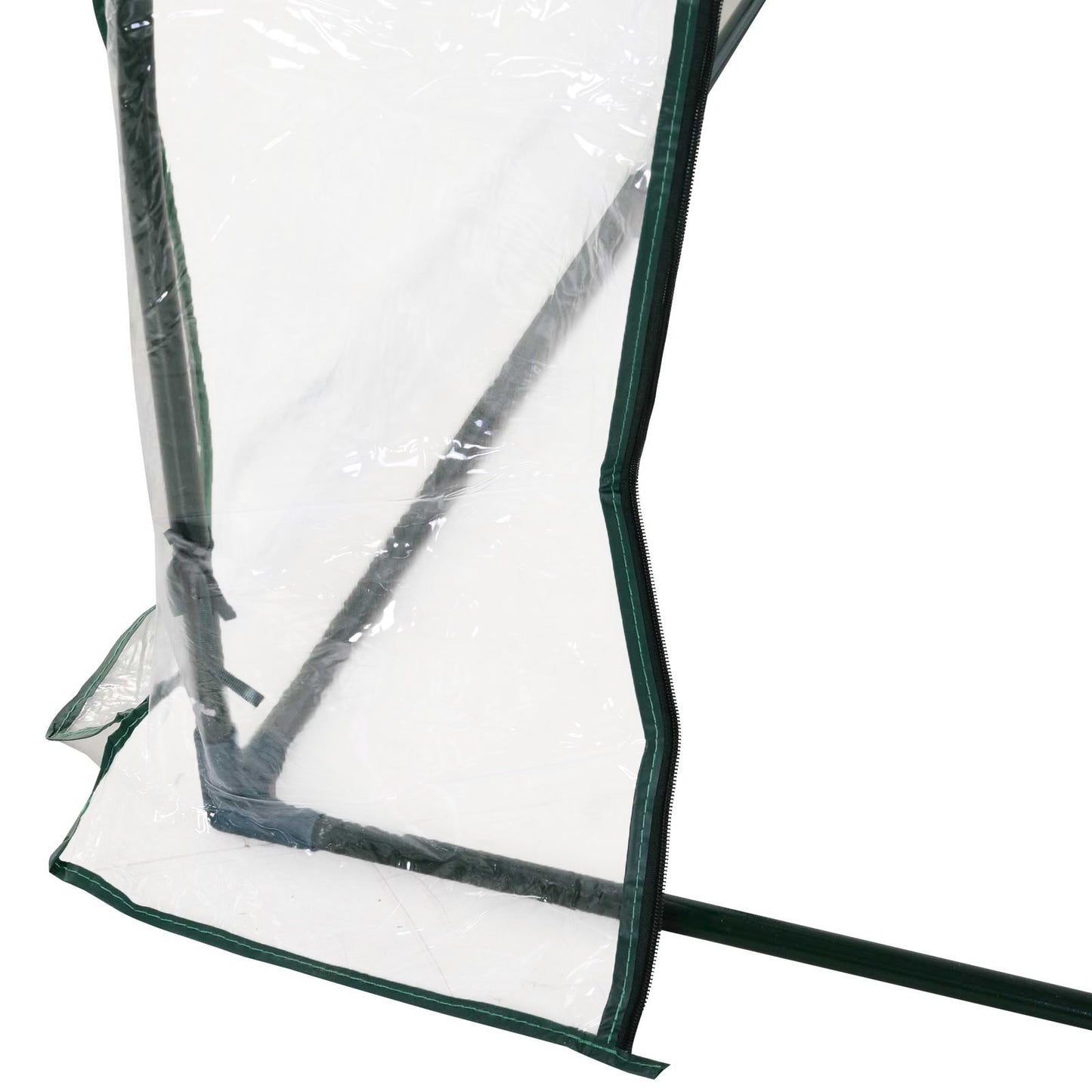 Mini Greenhouse, Small Polytunnel Green House with Zipped Doors (1)