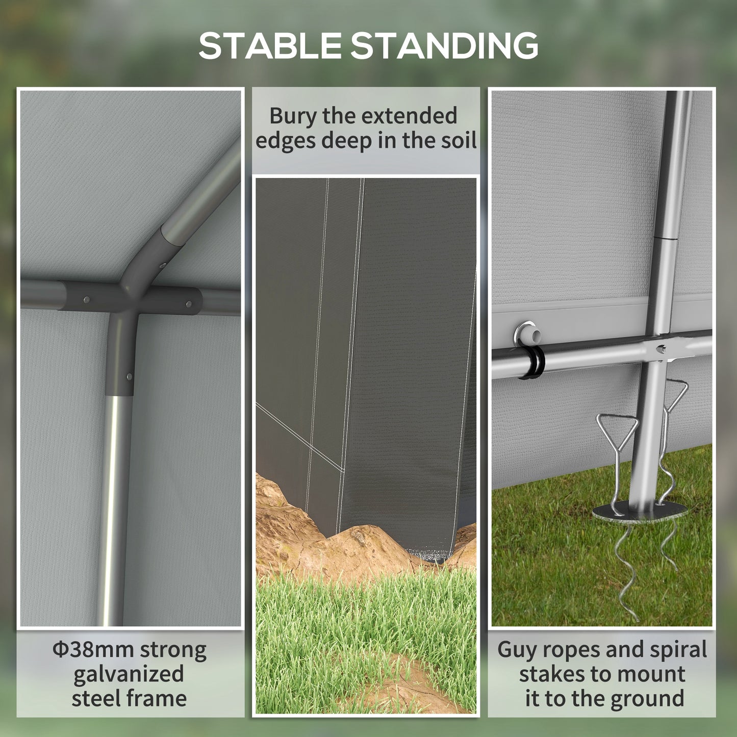 3.6 x 2.1m Portable Outdoor Shed, with Window (1)