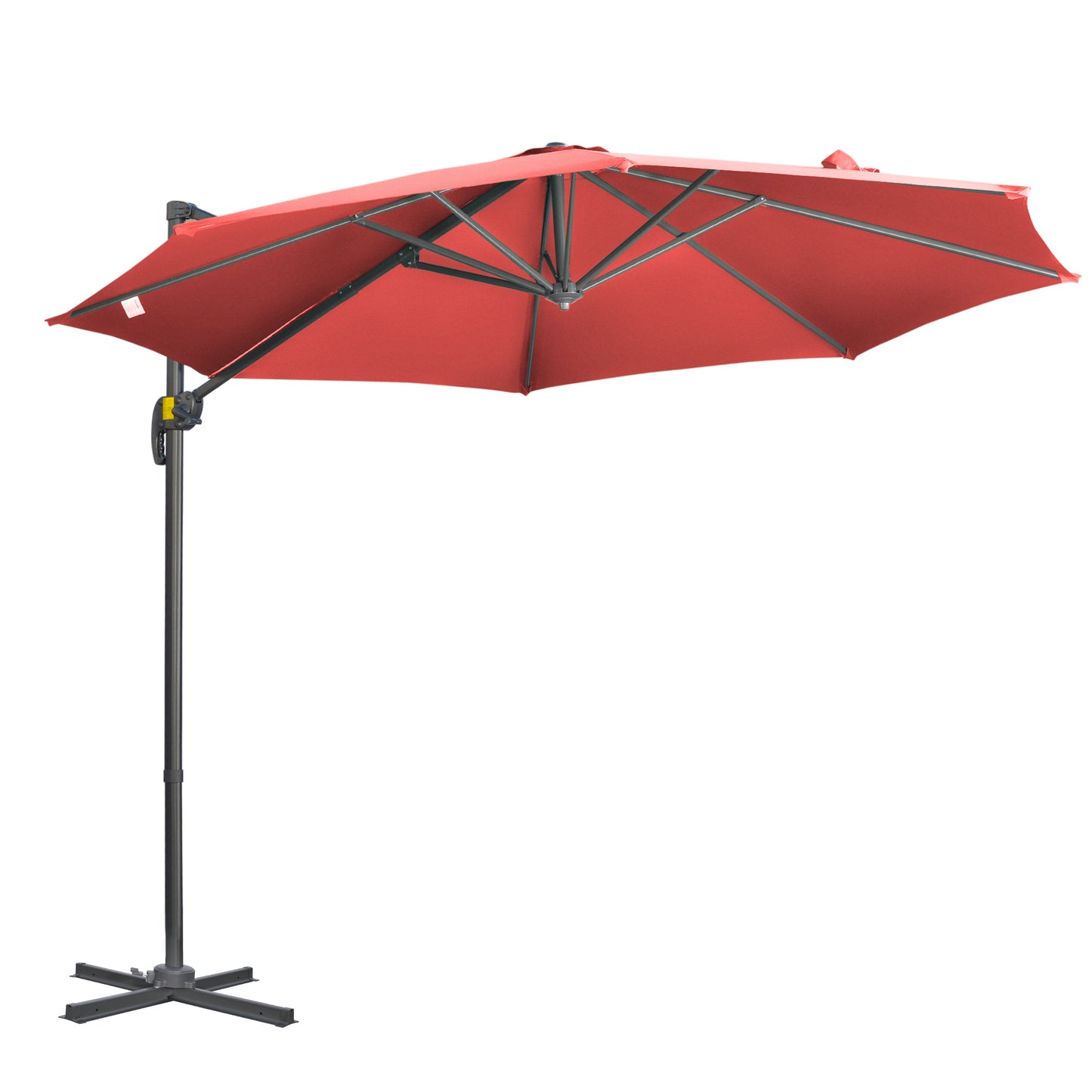 3 x 3(m) Cantilever Parasol with Cross Base Crank Handle