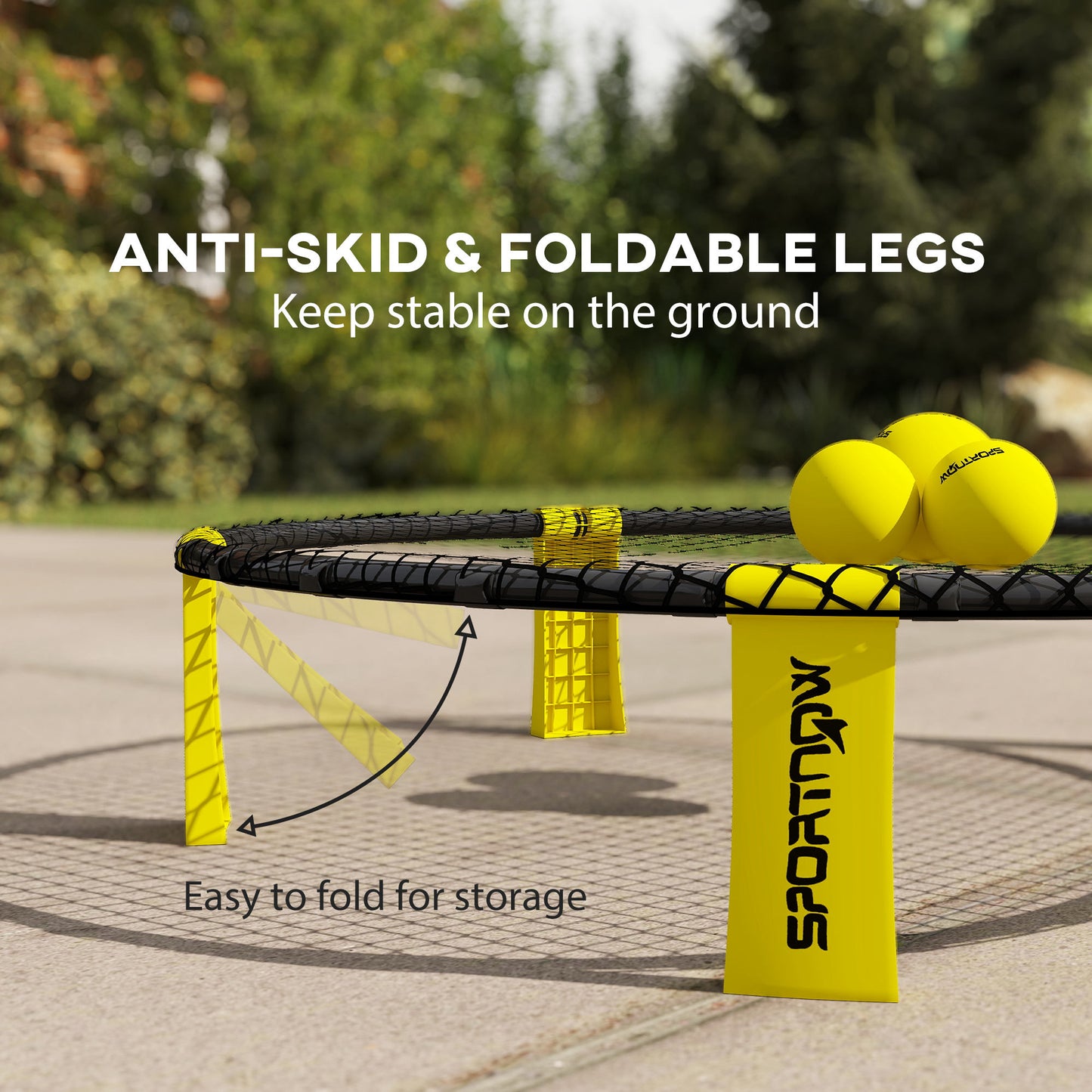 Spike Game Set, Mini Beach Games Set with Net, 3 Balls and Ball Pump