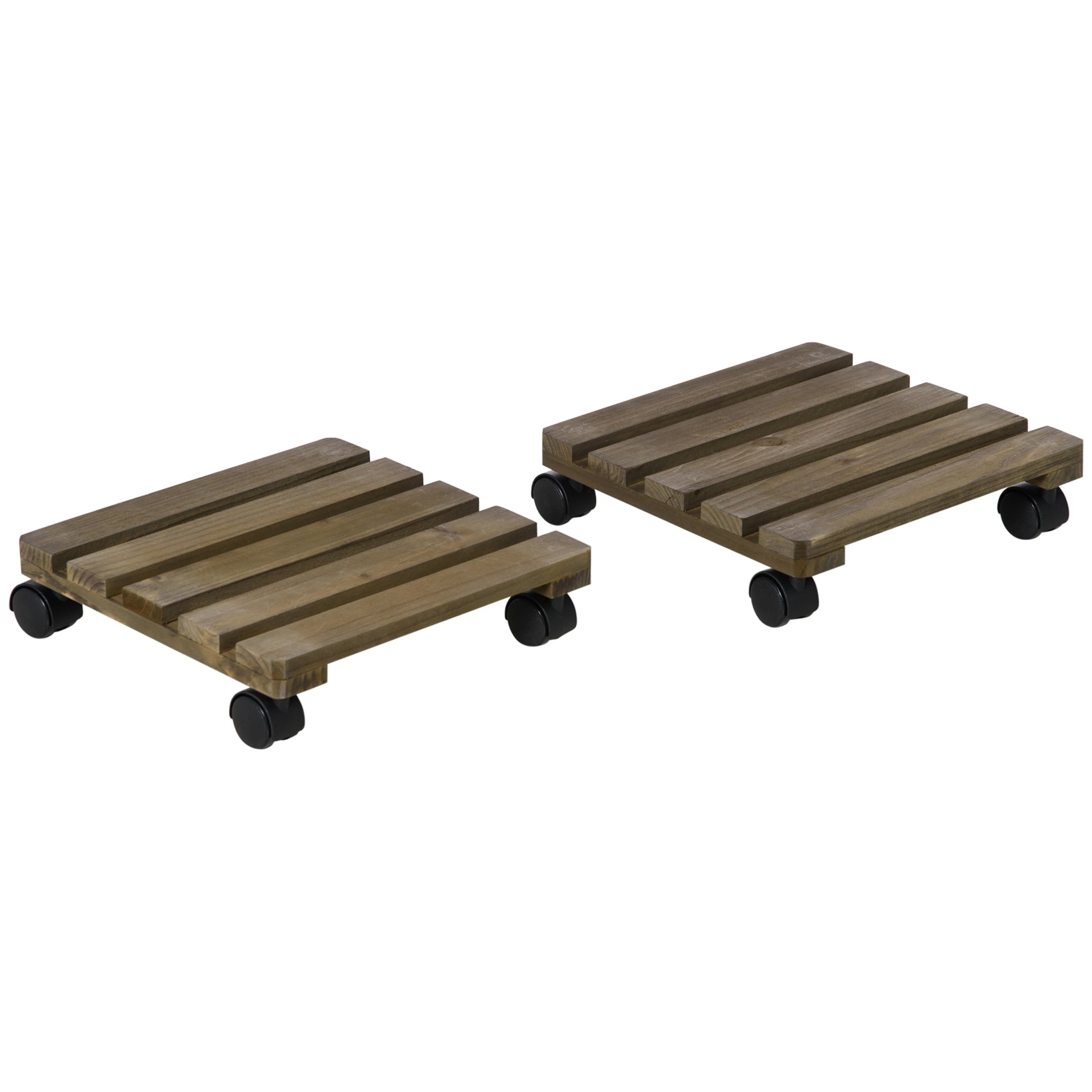 2 Pack Plant Caddy with Wheels