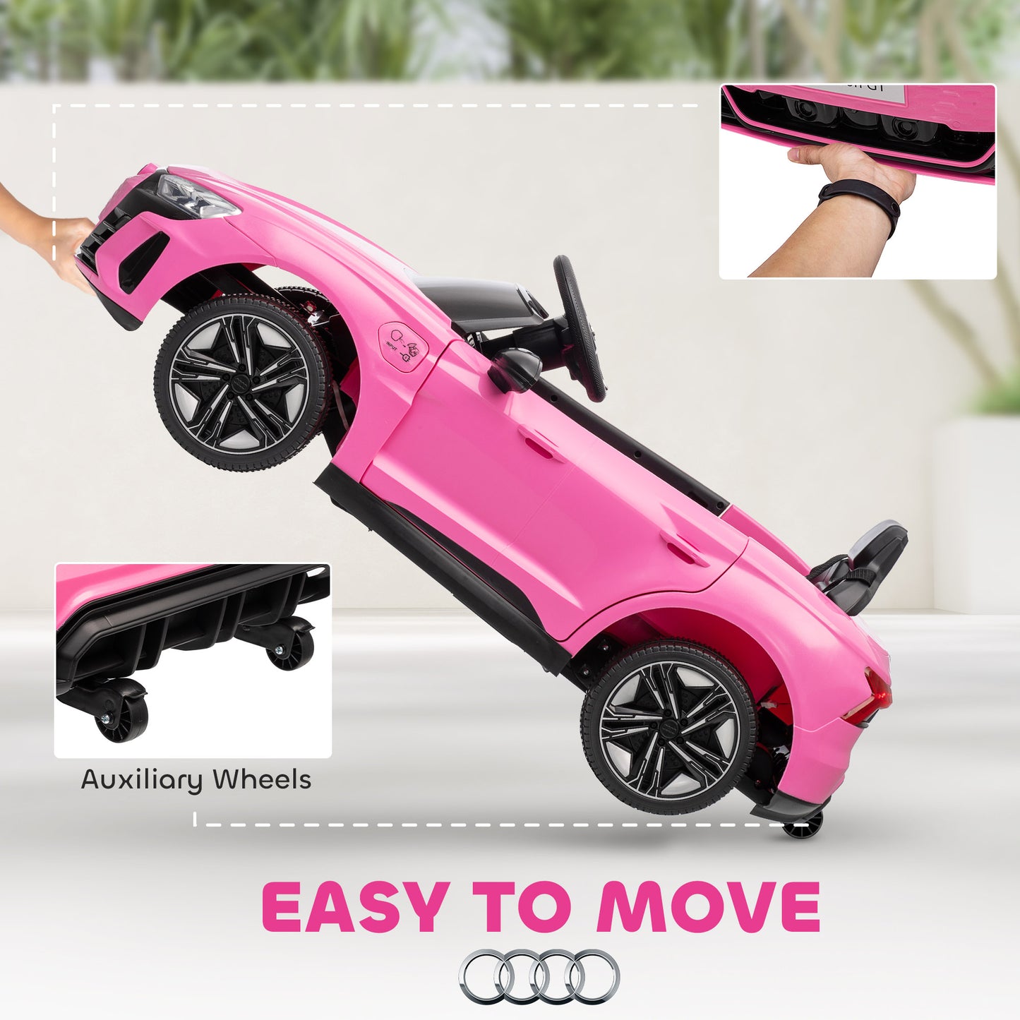 Audi Licensed 12V Kids Electric Ride-On, with Remote Control