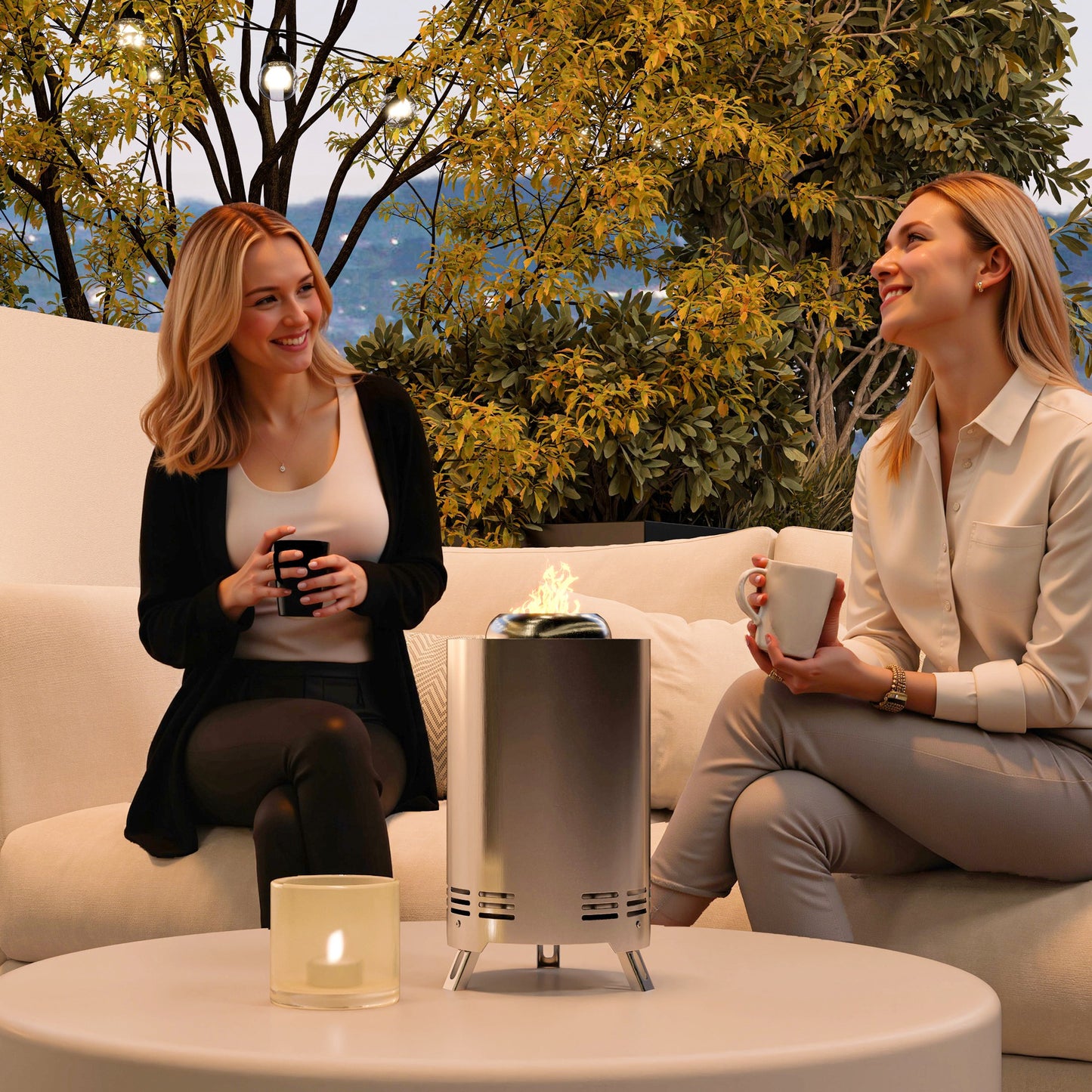 Smokeless Fire Pit, 16 x 16 cm Stainless Steel Portable Wood