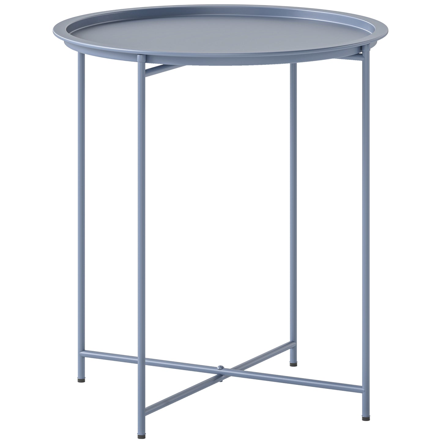 Steel Removable Tray Top Garden Table - Blue