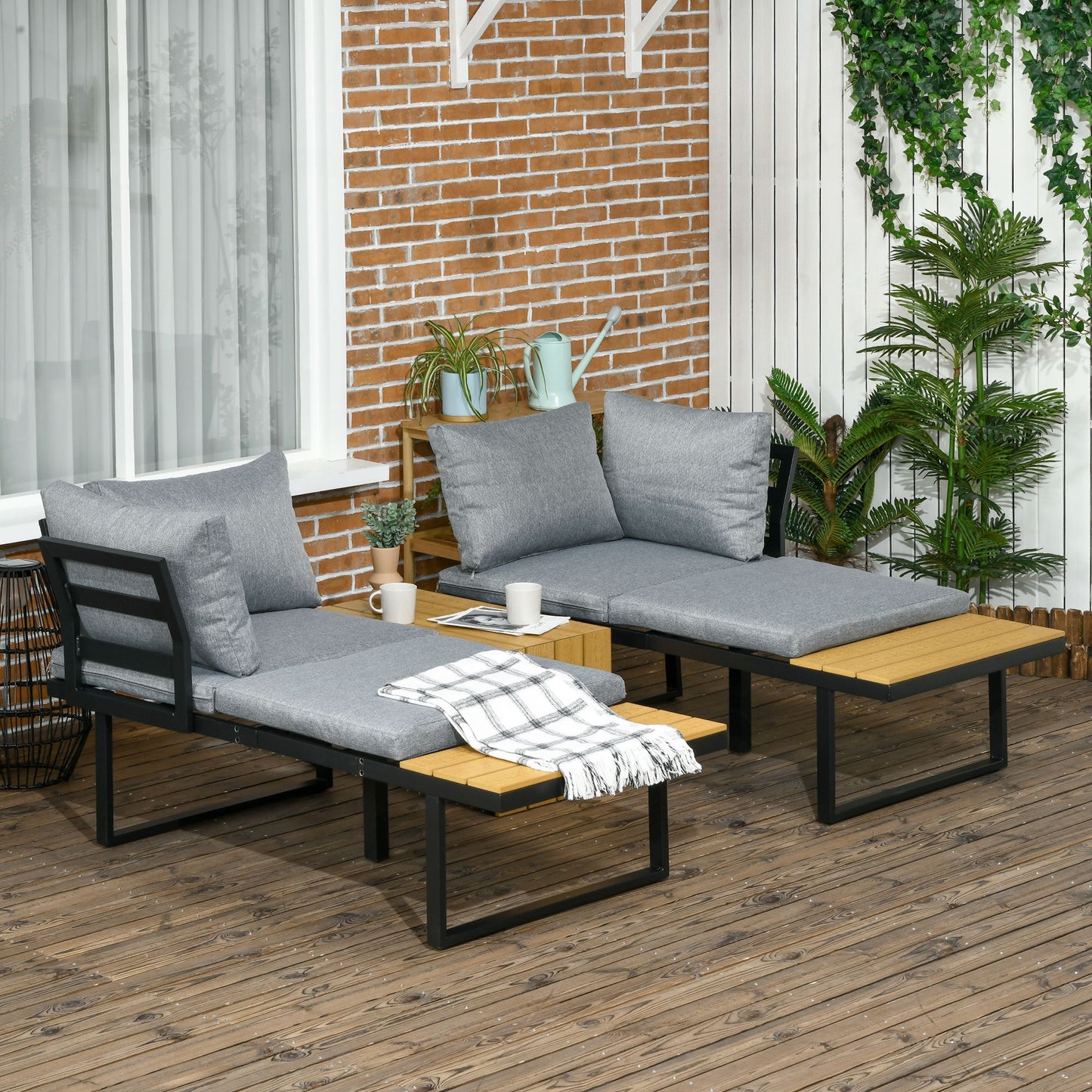3 Pieces Patio Furniture Set
