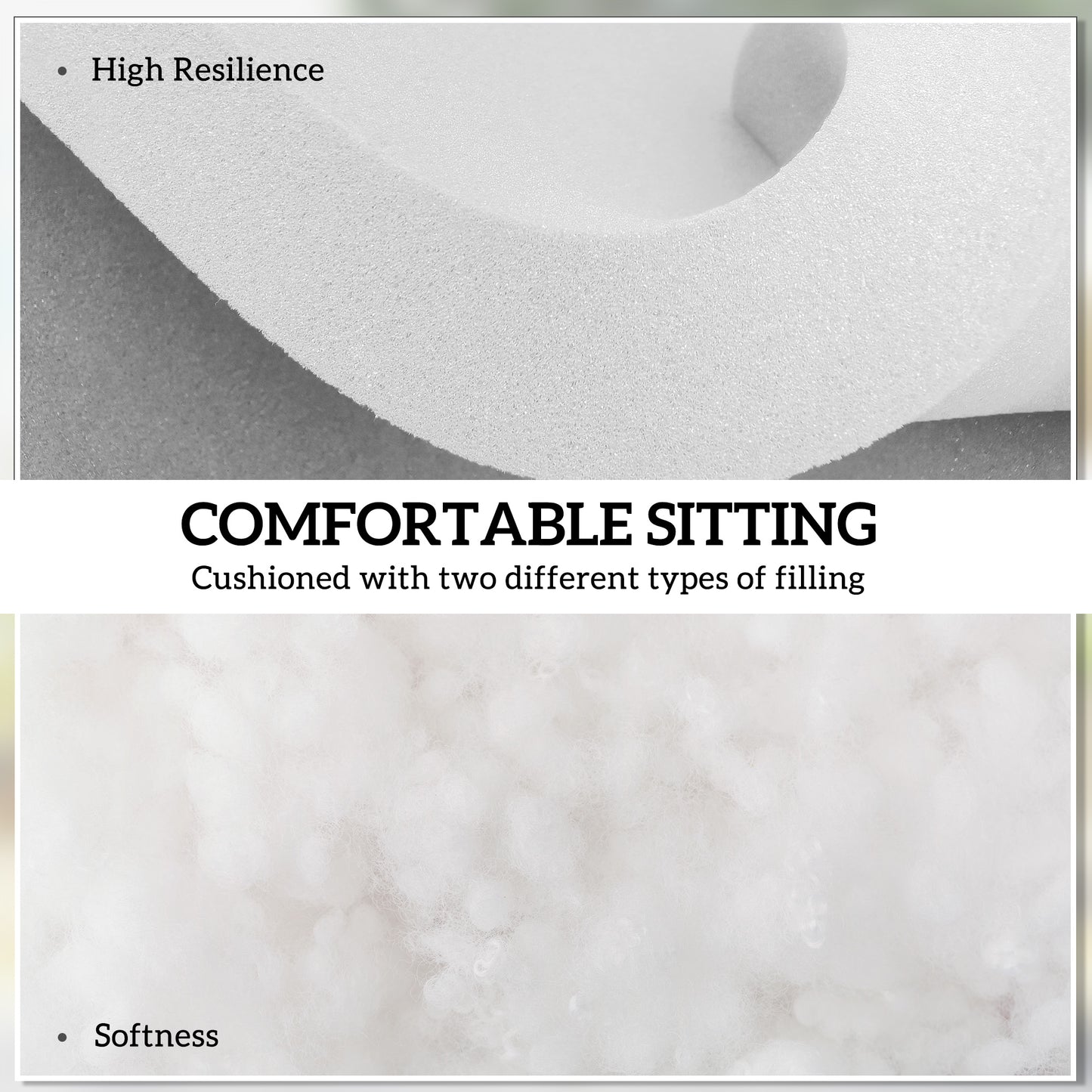 Garden Seat Cushion with Ties