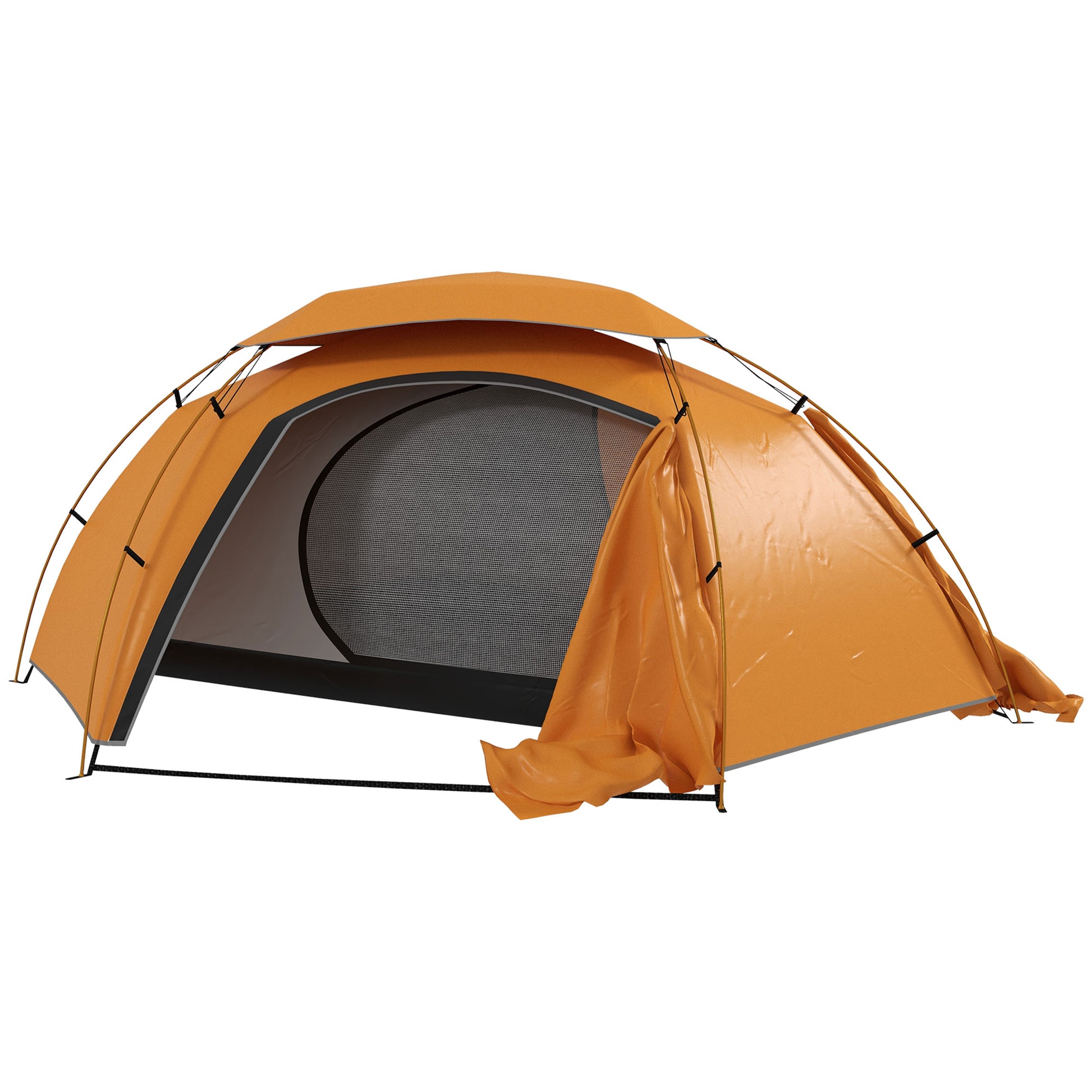 Aluminium Frame Camping Tent Dome Tent with Removable Rainfly