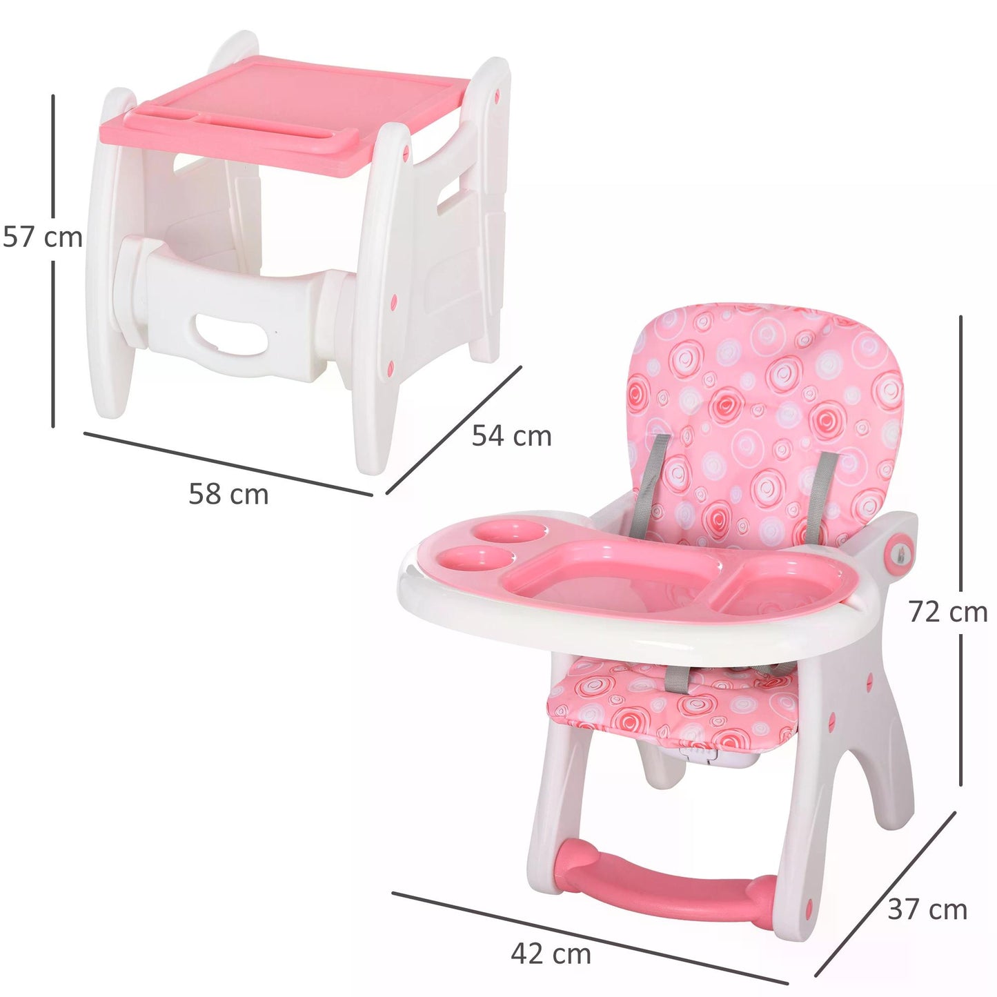 HDPE 3-in-1 Baby Booster High Chair