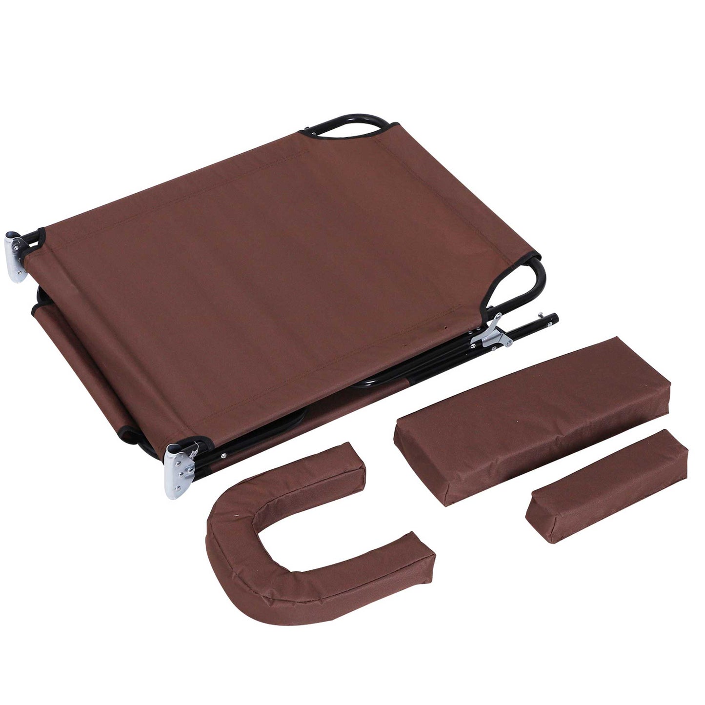 Folding Sun Lounger with Face Hole