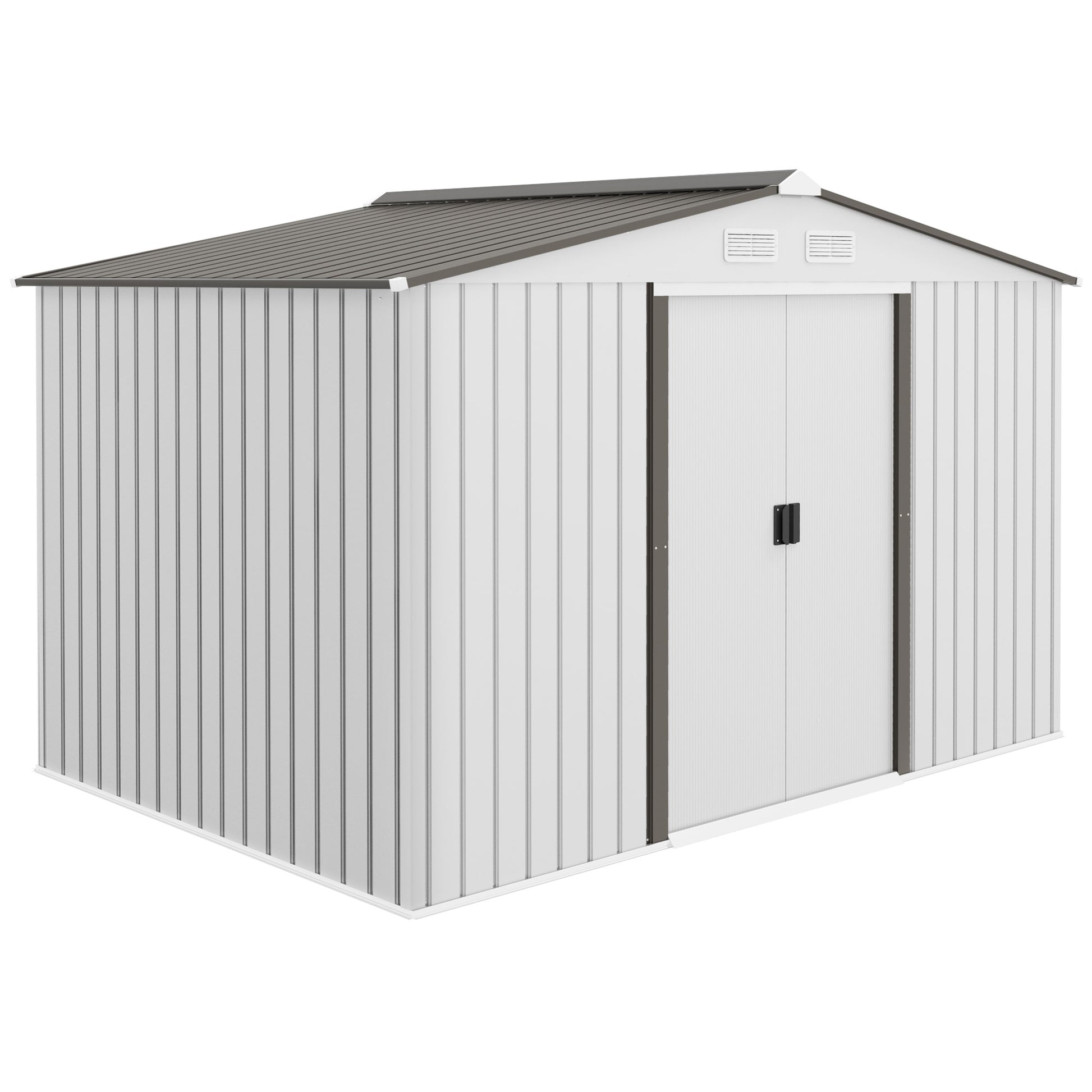 Metal Bike Shed, Mobility Scooter Shed House with Foundation Kit