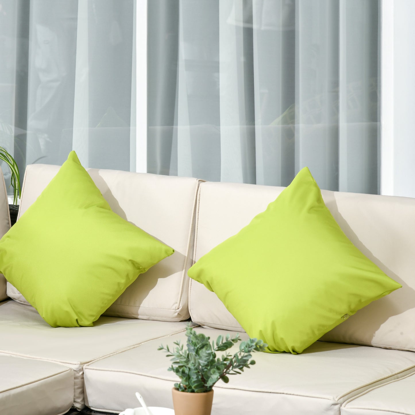 7-Seater PE Rattan Corner Sofa Set, Garden Furniture Set