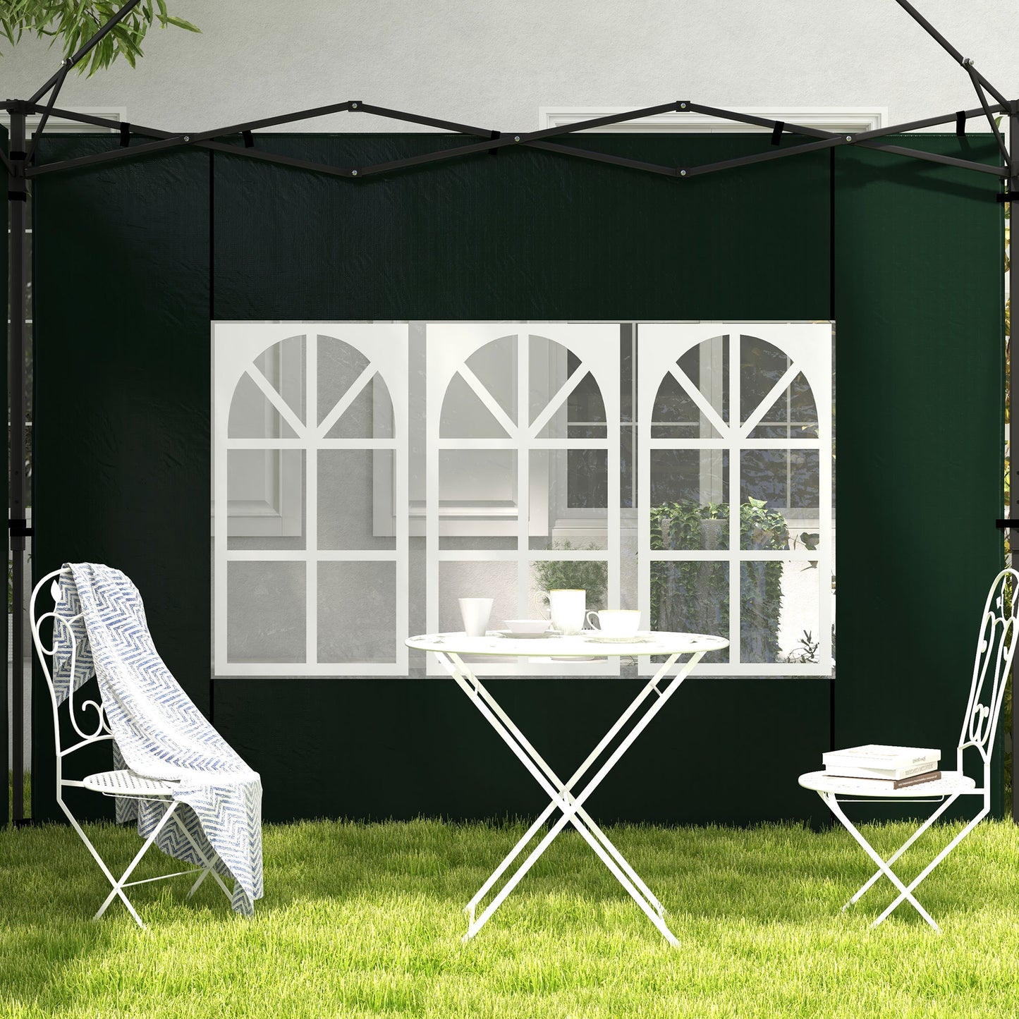 Set of Two 3 x 3m Gazebo Frame Replacement Walls