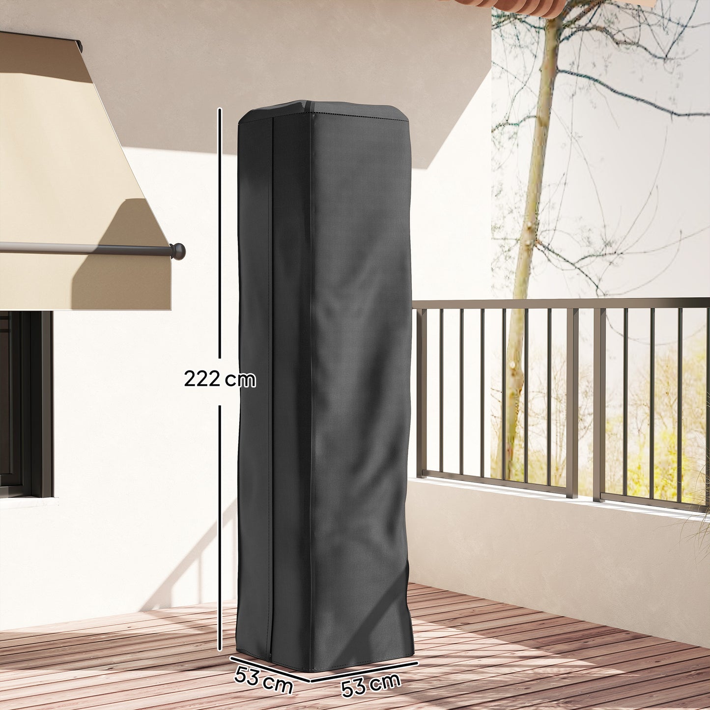 Heavy Duty Gas Pyramid Patio Heater Cover