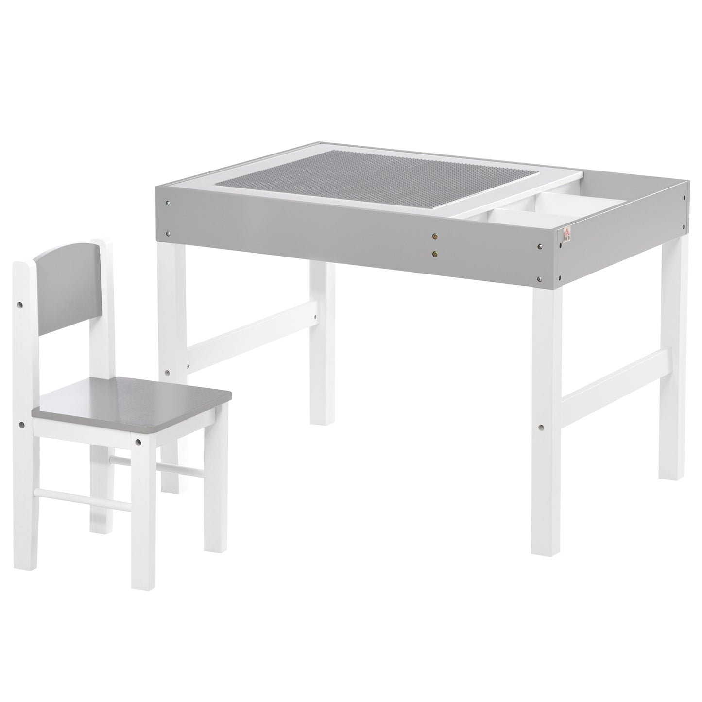 Kids Table and Chair Set, with Storage Space