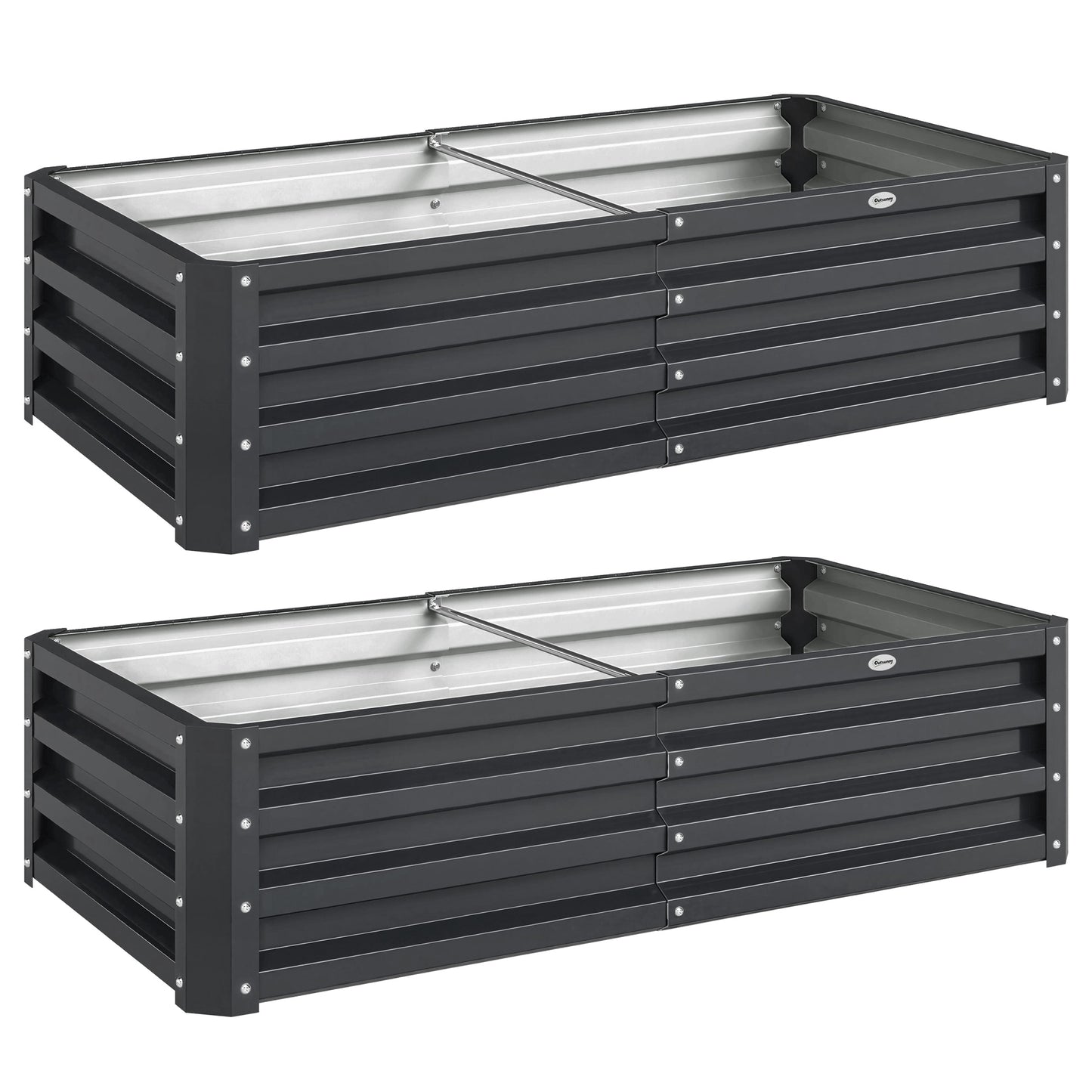 Set of 2 Raised Beds for Garden (1)