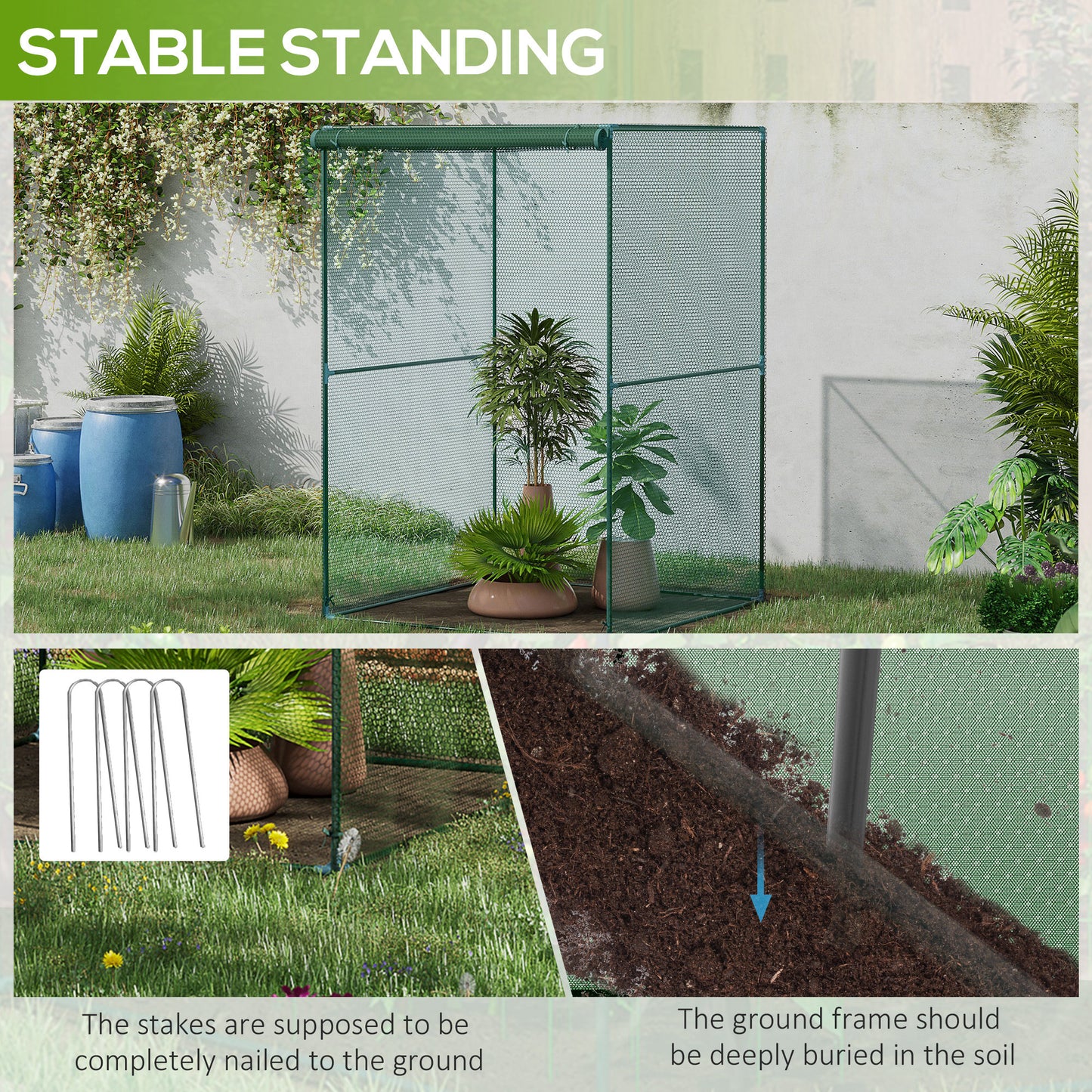 Set of 2 Fruit Cage Bird Netting