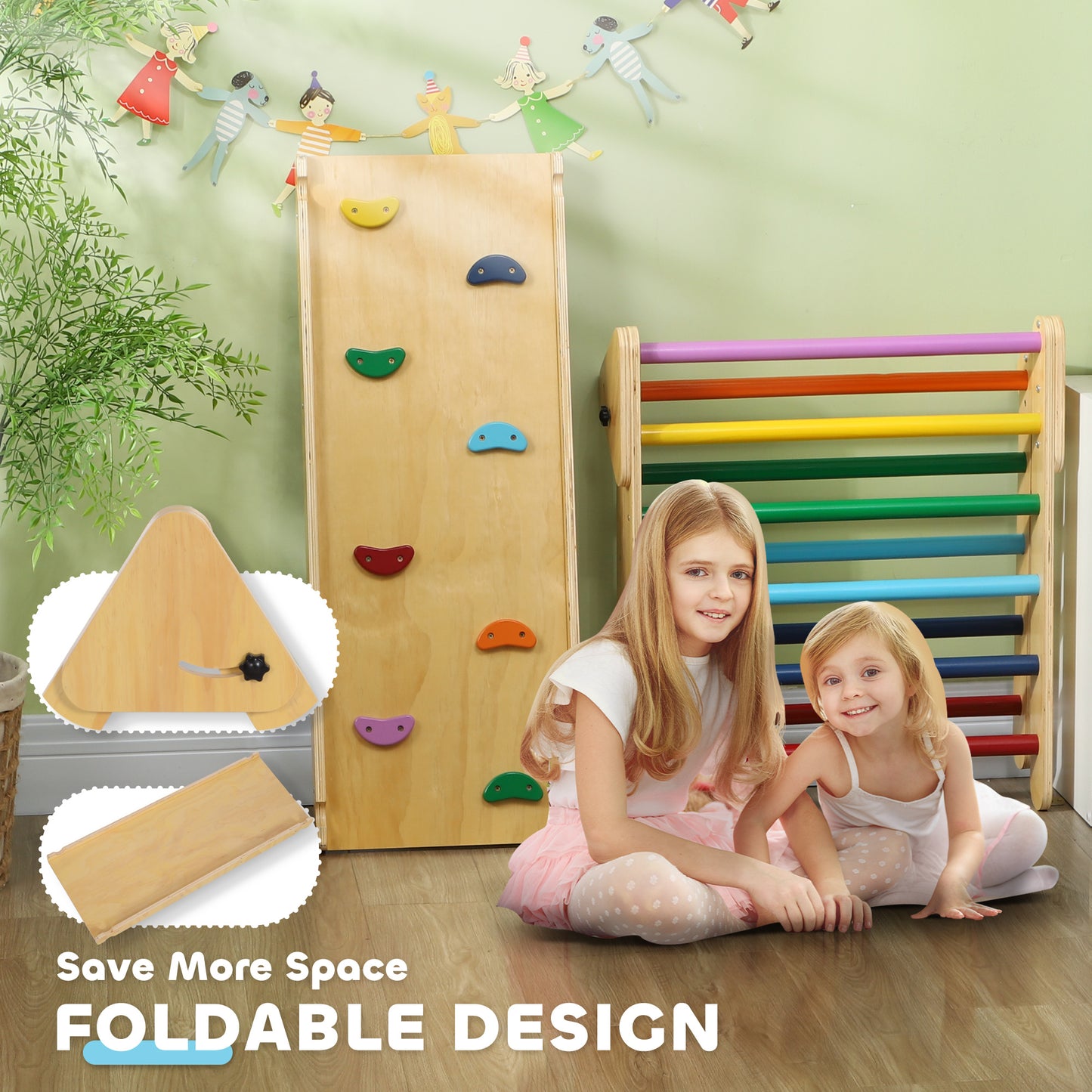 Toddler Climbing Frame for Kids, with Ramp