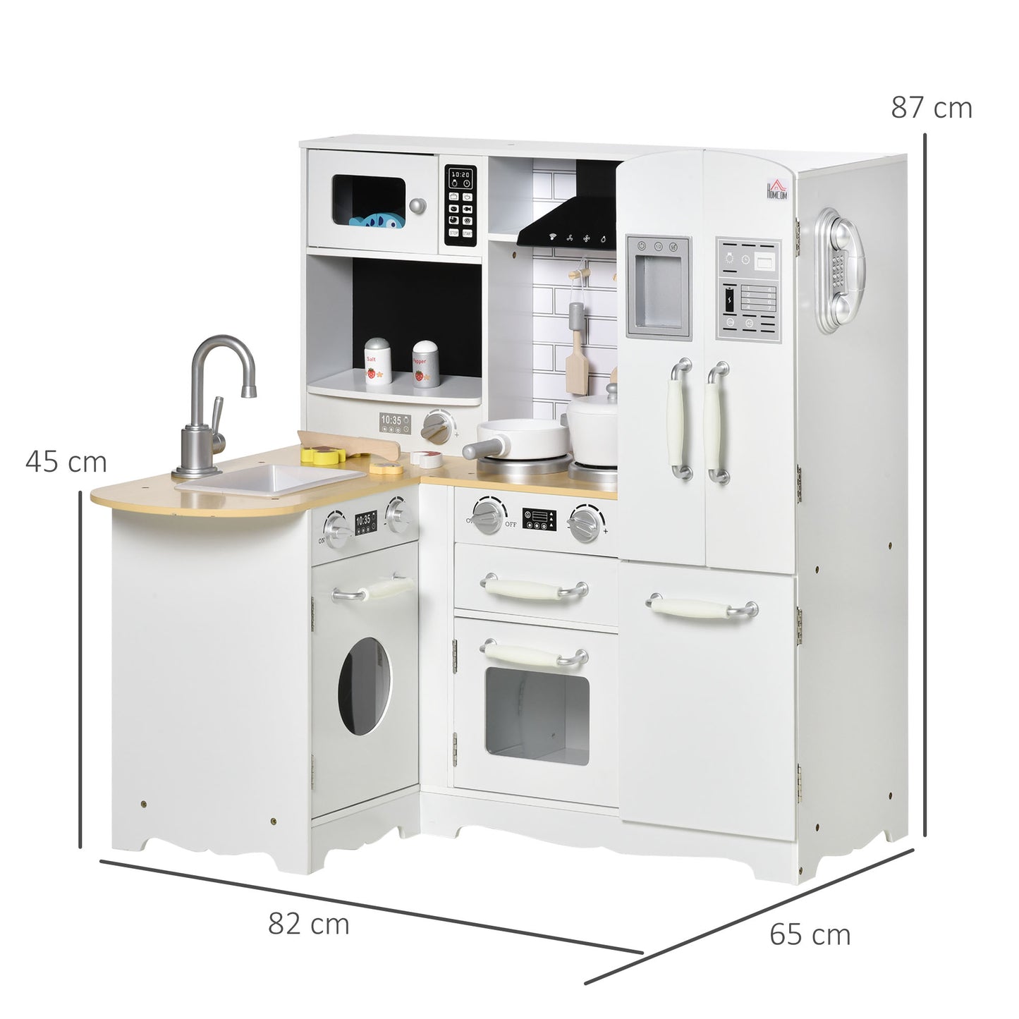 Kids Kitchen Playset, Large Pretend Role Play Kitchen