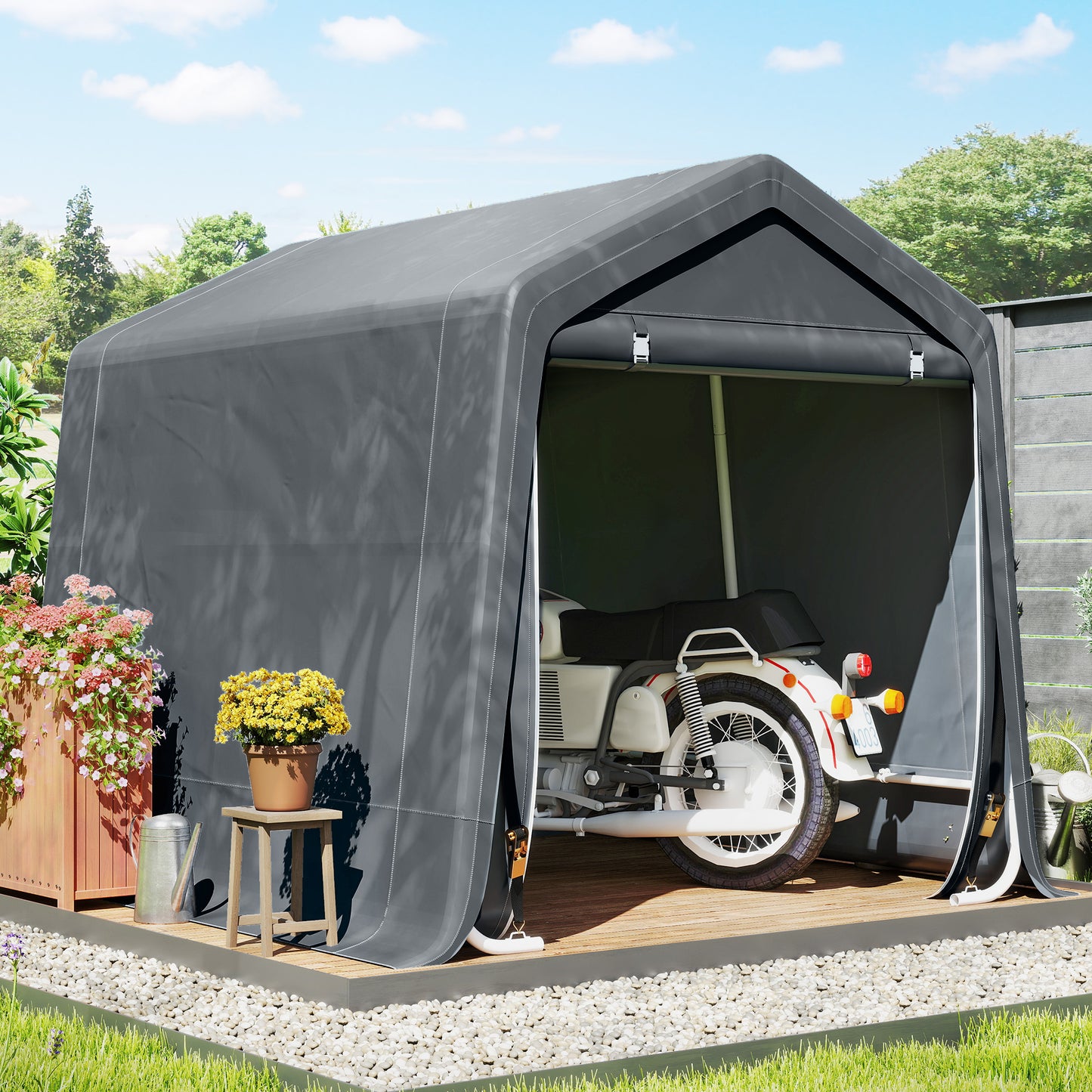 8 x 6.5 ft Outdoor Garden Storage Shed