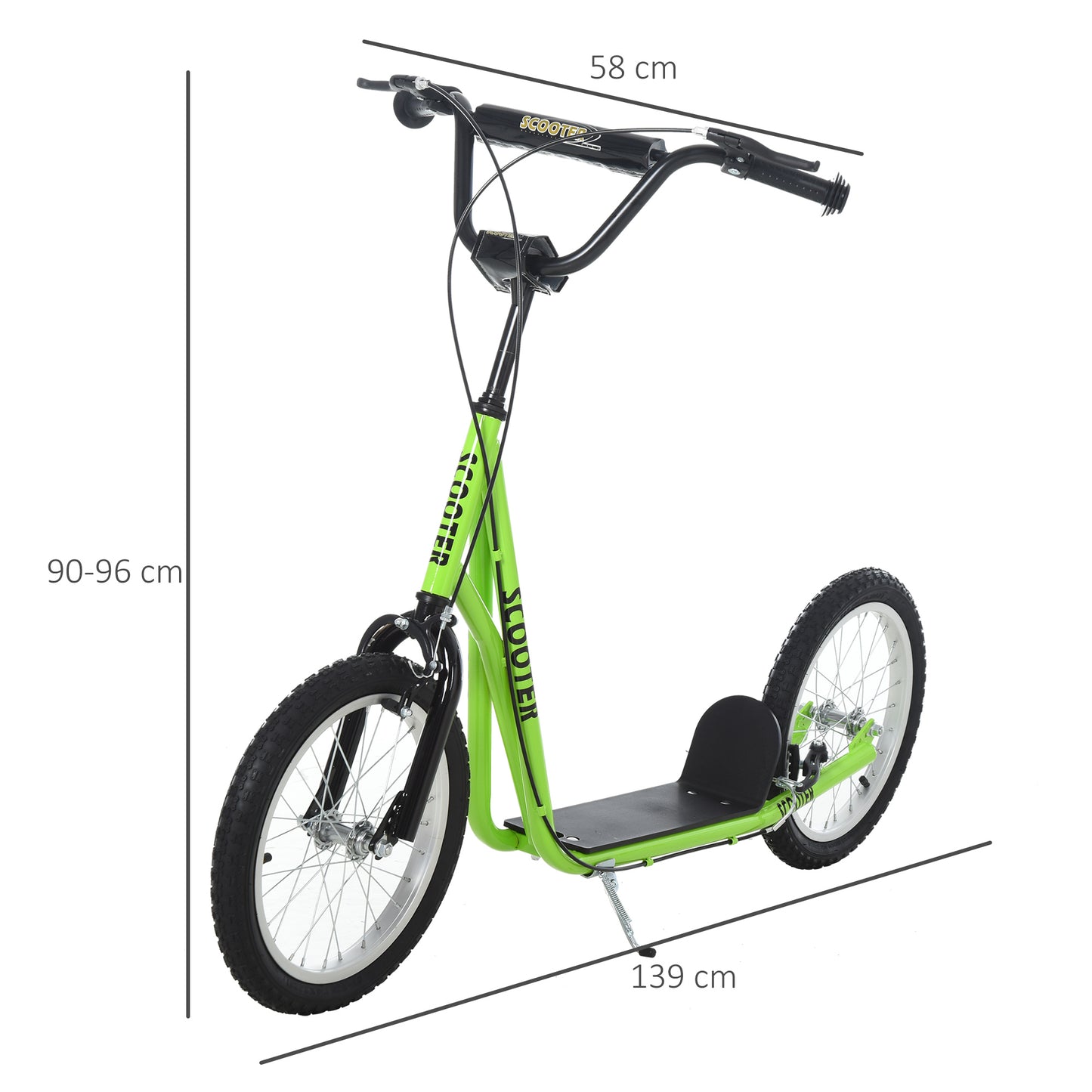 Kick Scooters for Kids with Adjustable Height, Anti-Slip Deck